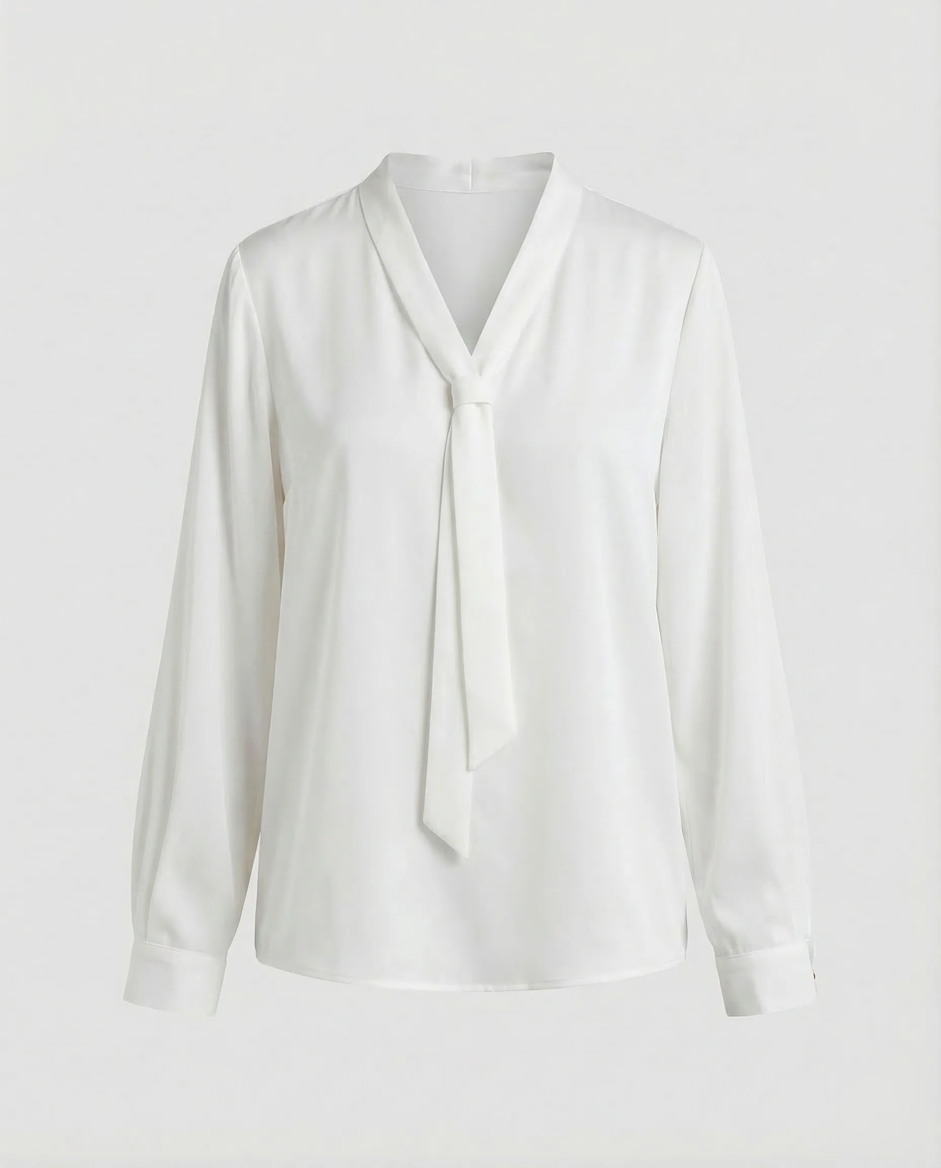 Damen Satinbluse Schluppe - Image 6