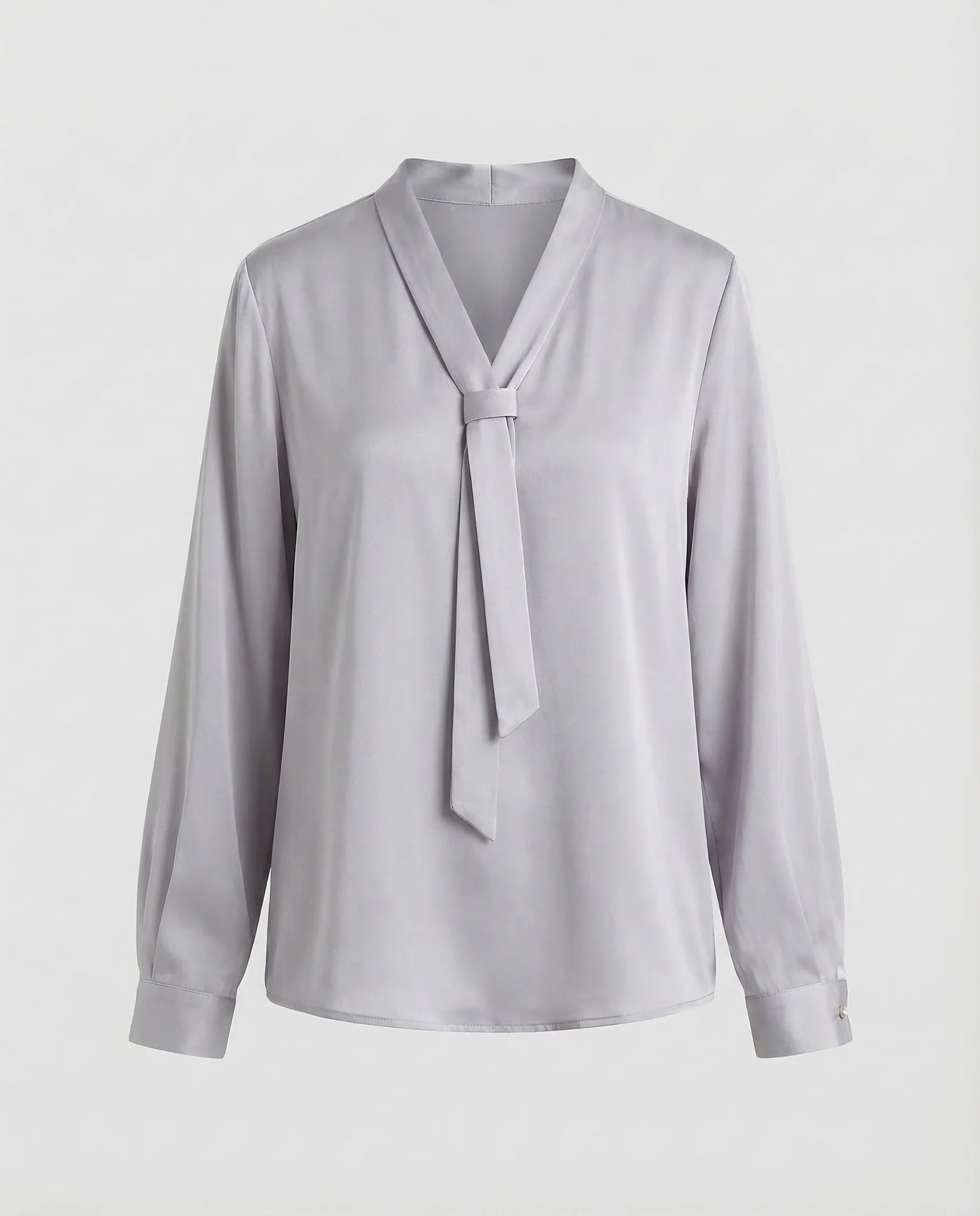 Damen Satinbluse Schluppe - Image 8