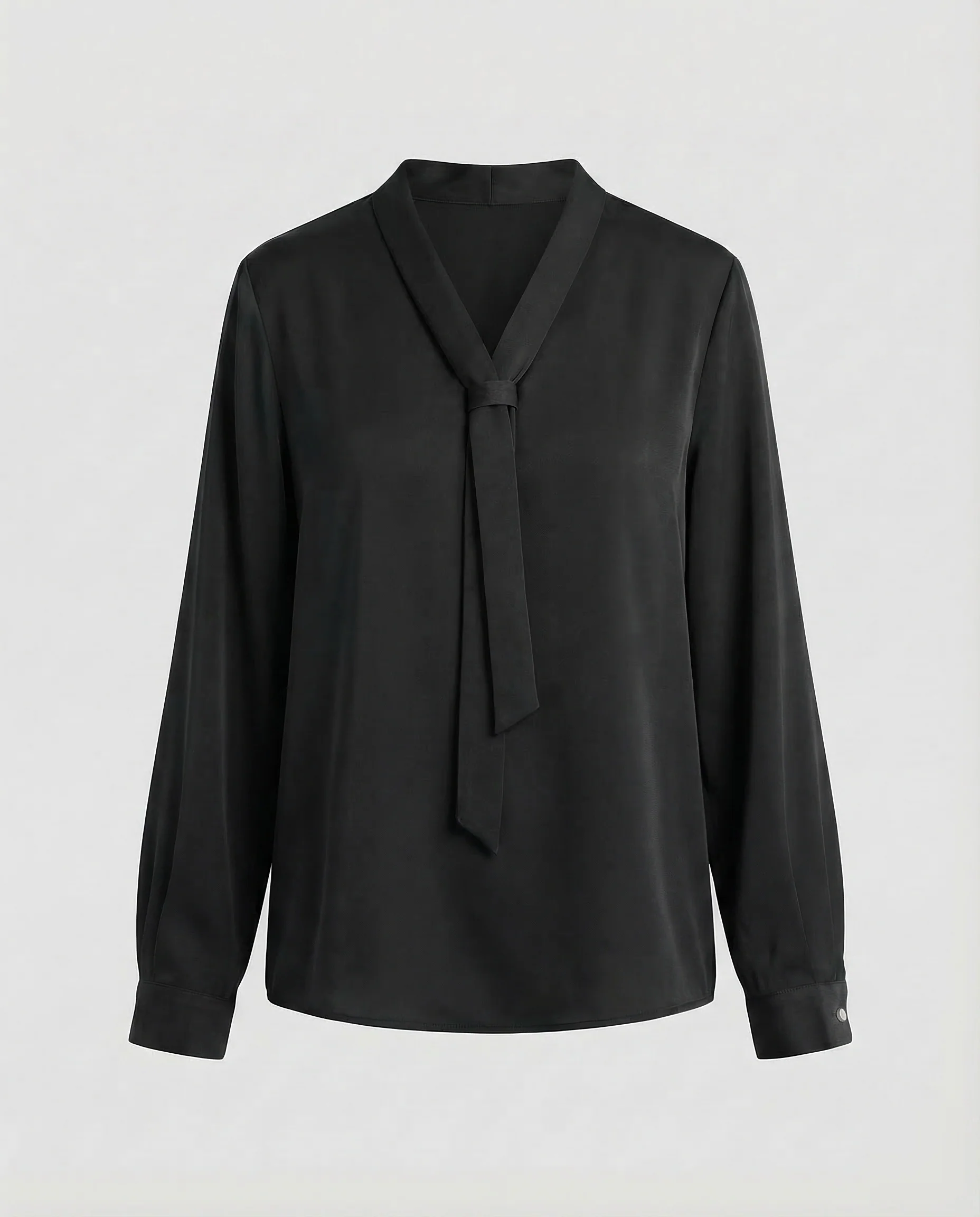 Damen Satinbluse Schluppe - Image 9