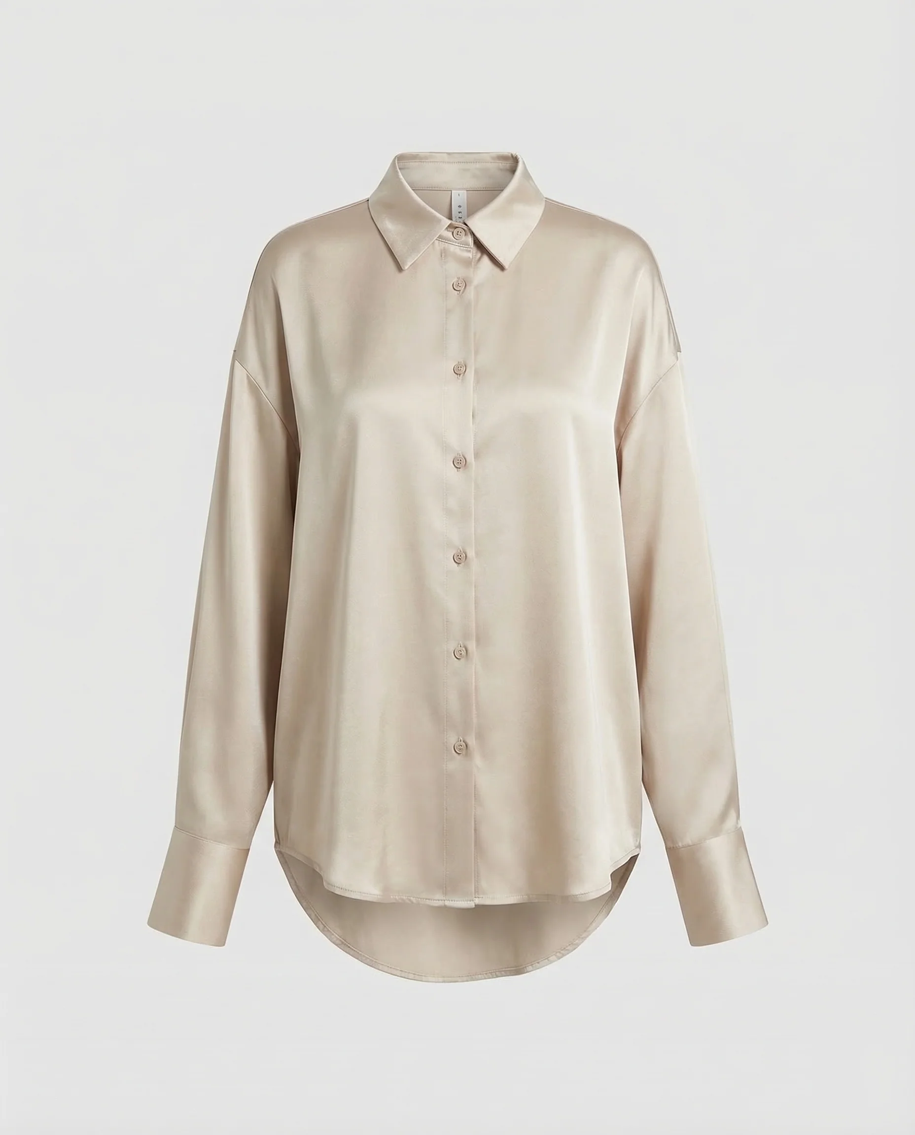 Damen Satinbluse Oversize - Image 5