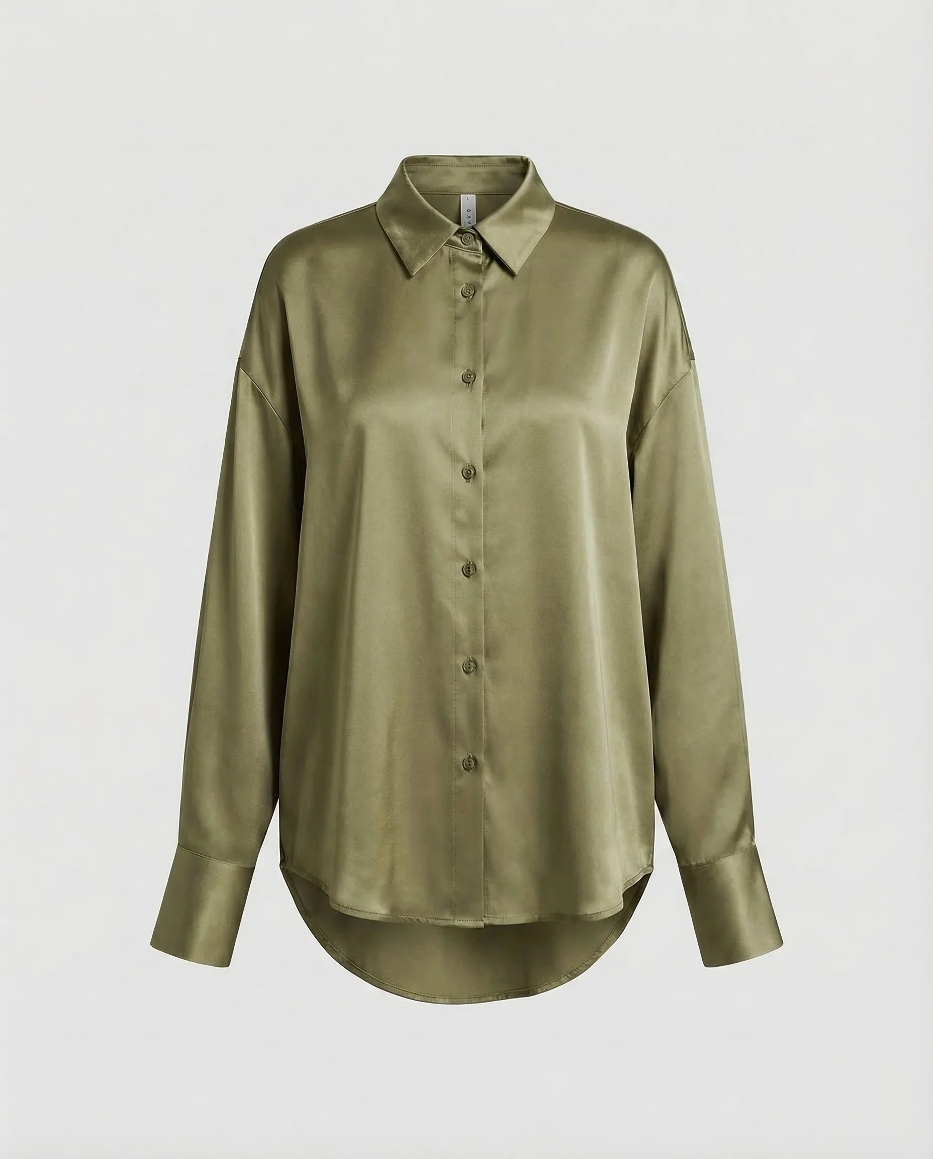 Damen Satinbluse Oversize - Image 8