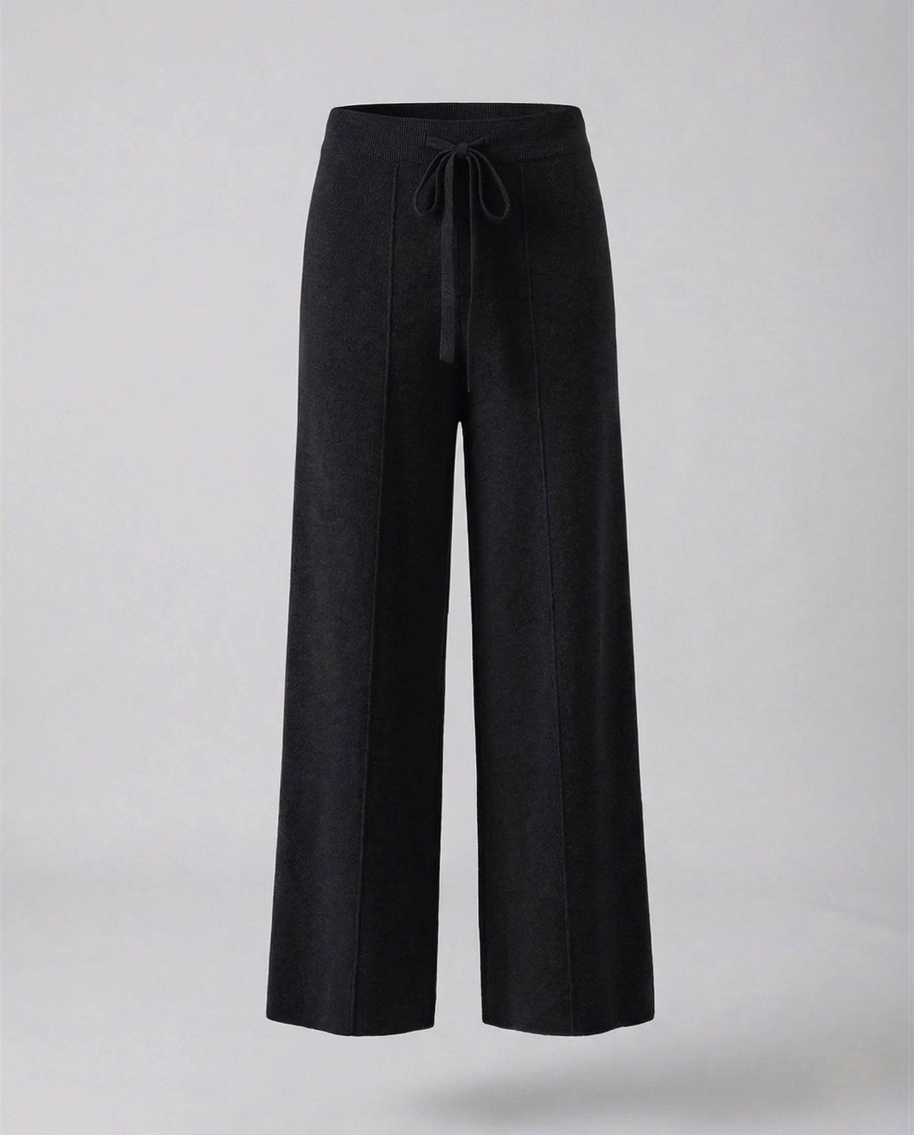Damen Strickhose High Waist mit Bügelfaltenoptik und Kordelzug - Image 6