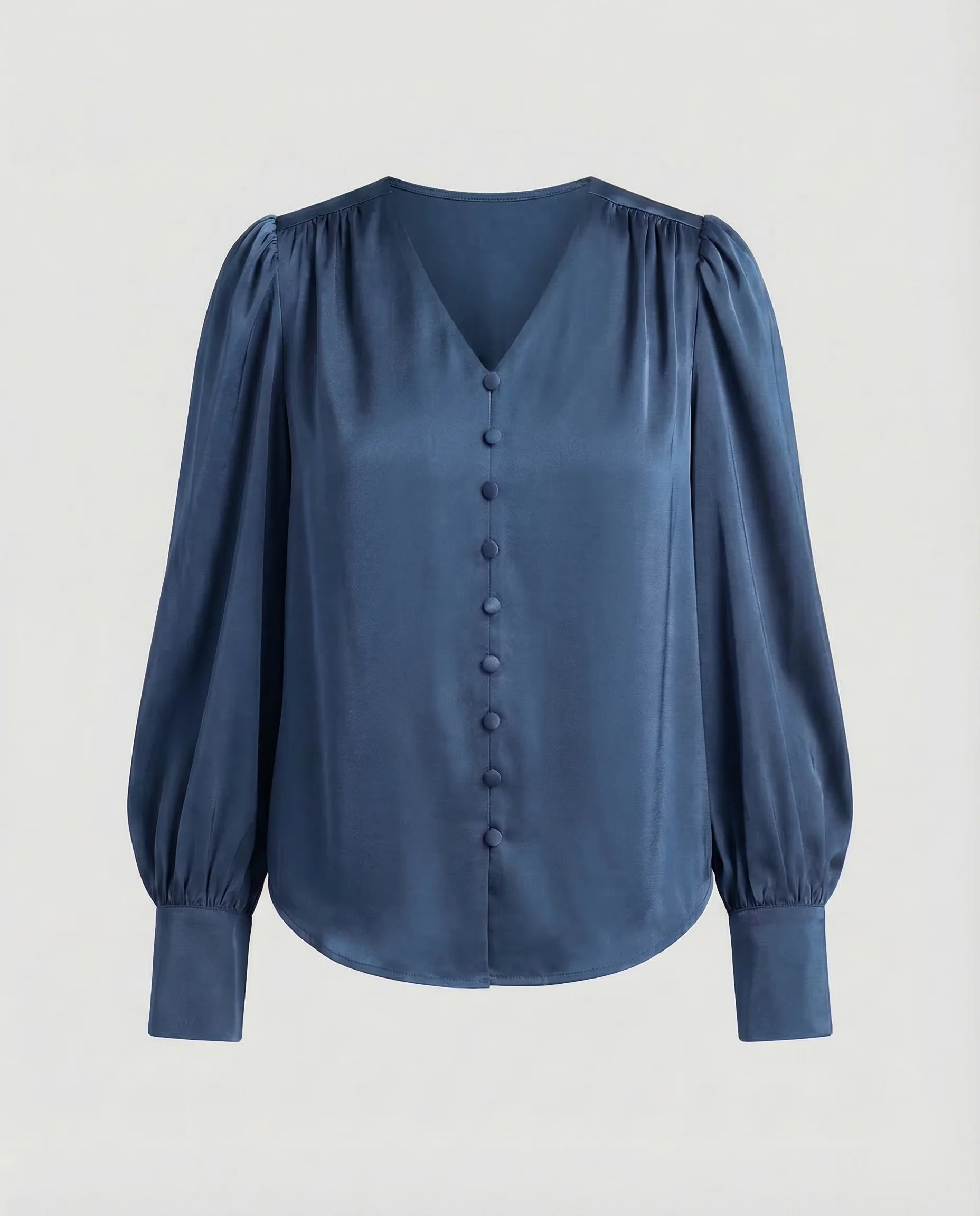 Damen V Ausschnitt Bluse Elegant - Image 6