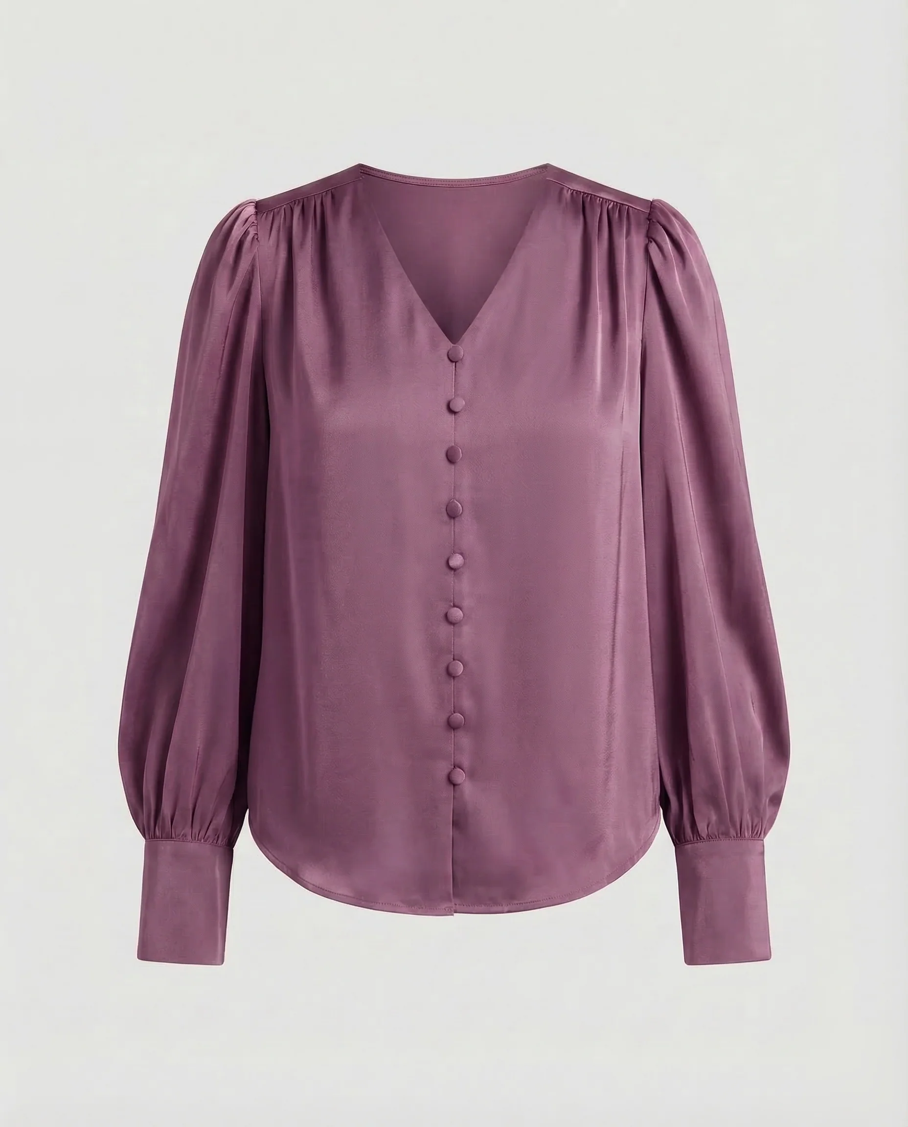 Damen V Ausschnitt Bluse Elegant - Image 7