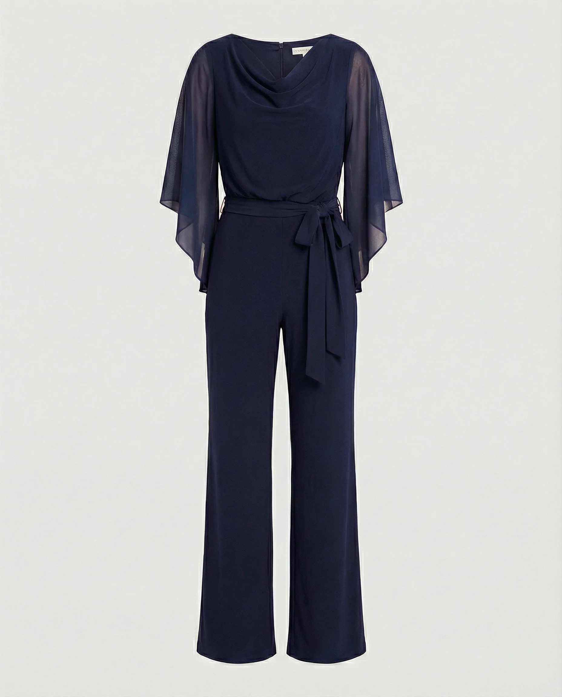 Damen Jumpsuit elegant Wasserfall Ausschnitt - Image 7