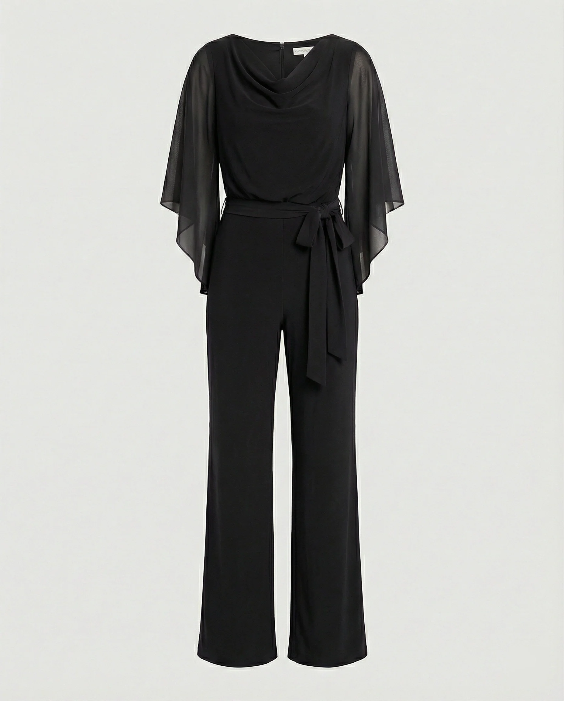 Damen Jumpsuit elegant Wasserfall Ausschnitt - Image 9