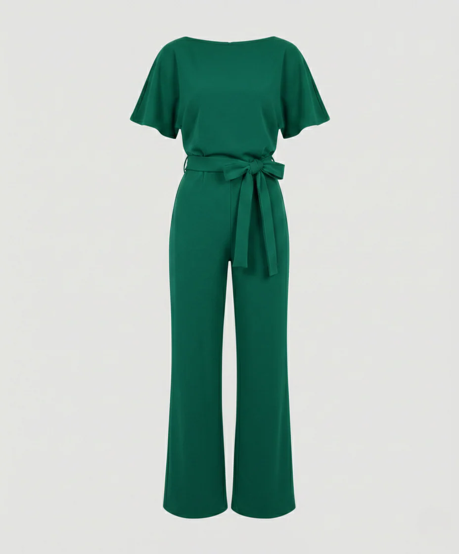 Damen Jumpsuit elegant mit Gürtel - Image 12
