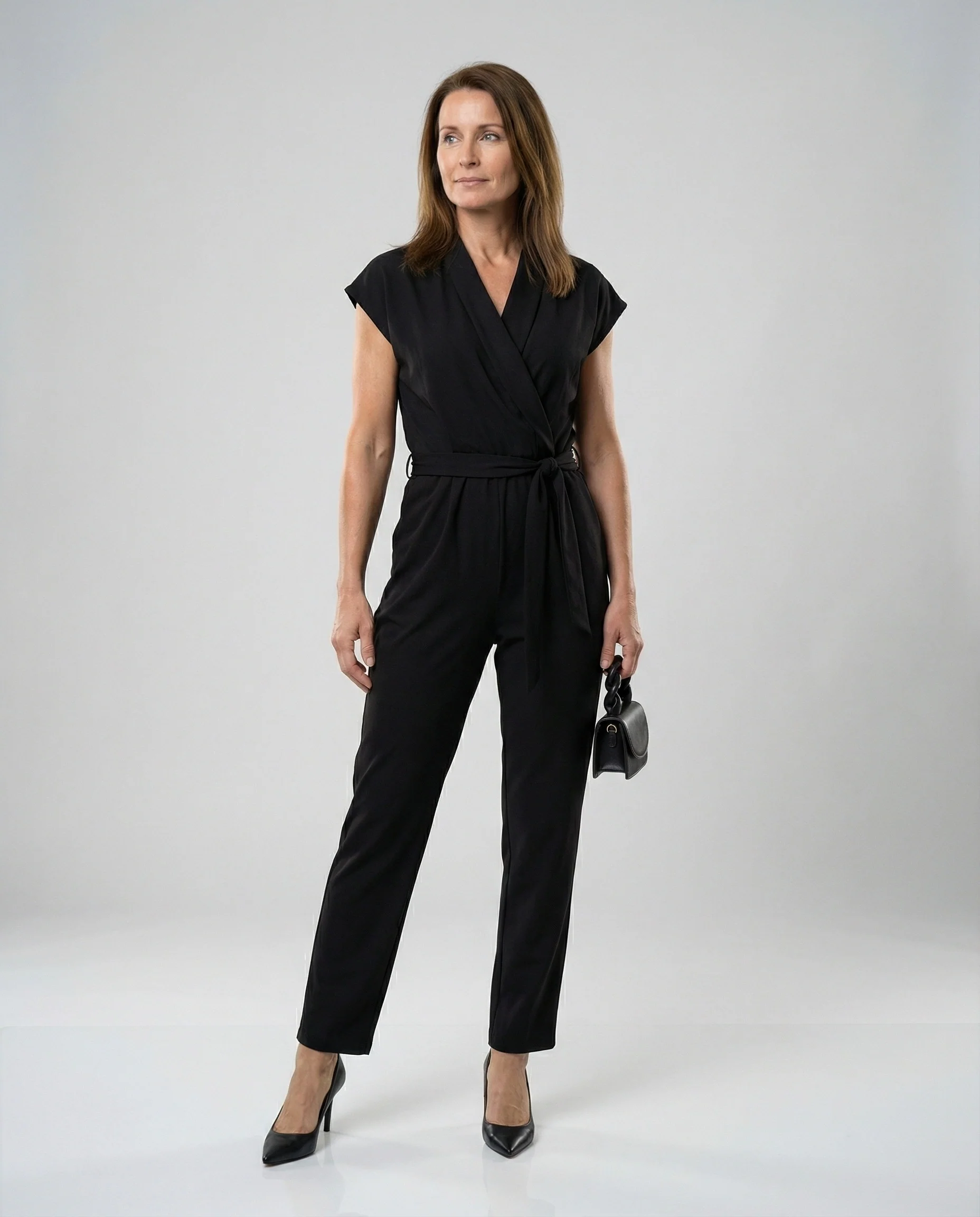 Jumpsuit Damen elegant mit Wickeloberteil