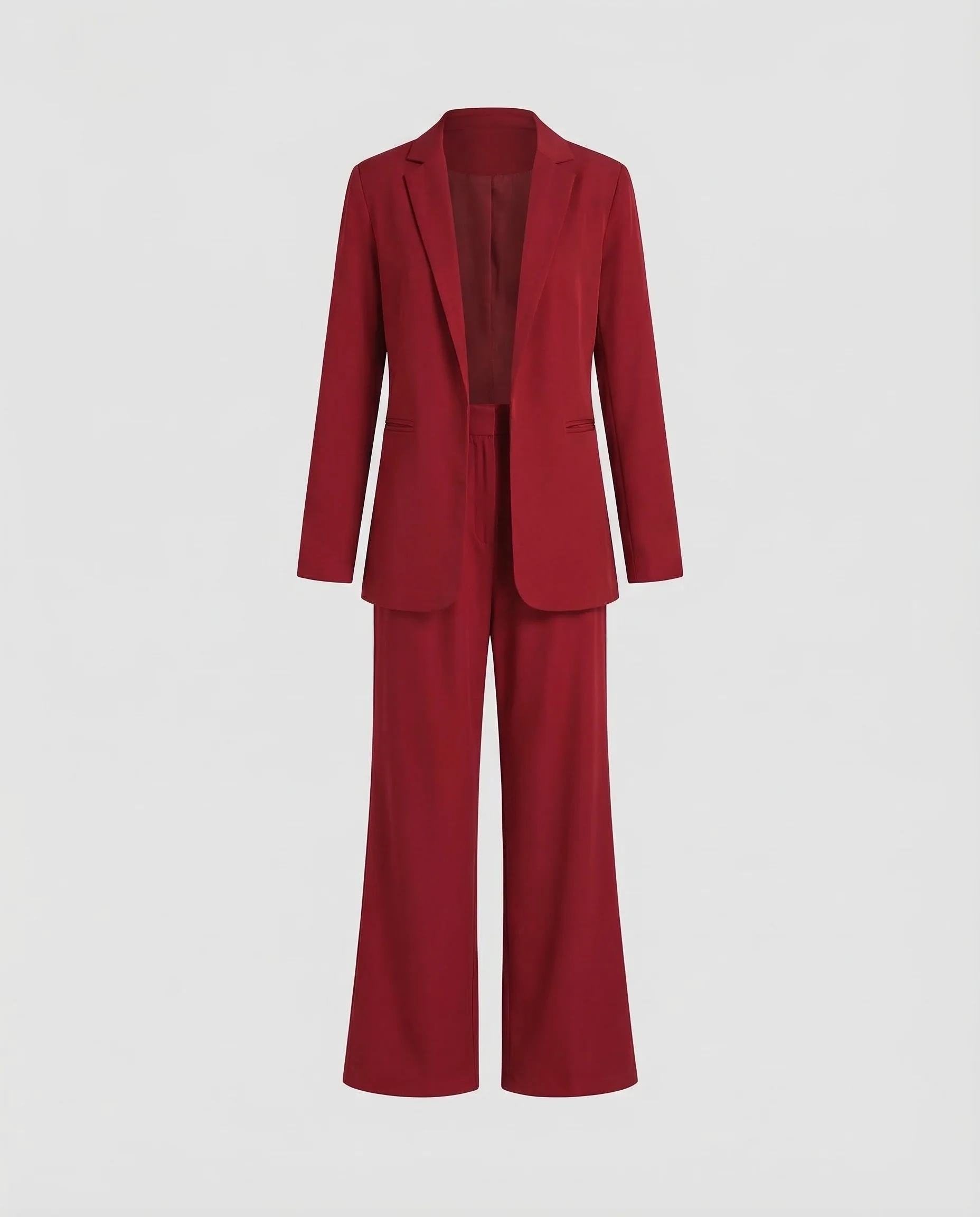 Eleganter Hosenanzug Damen mit weitem Bein - Image 4
