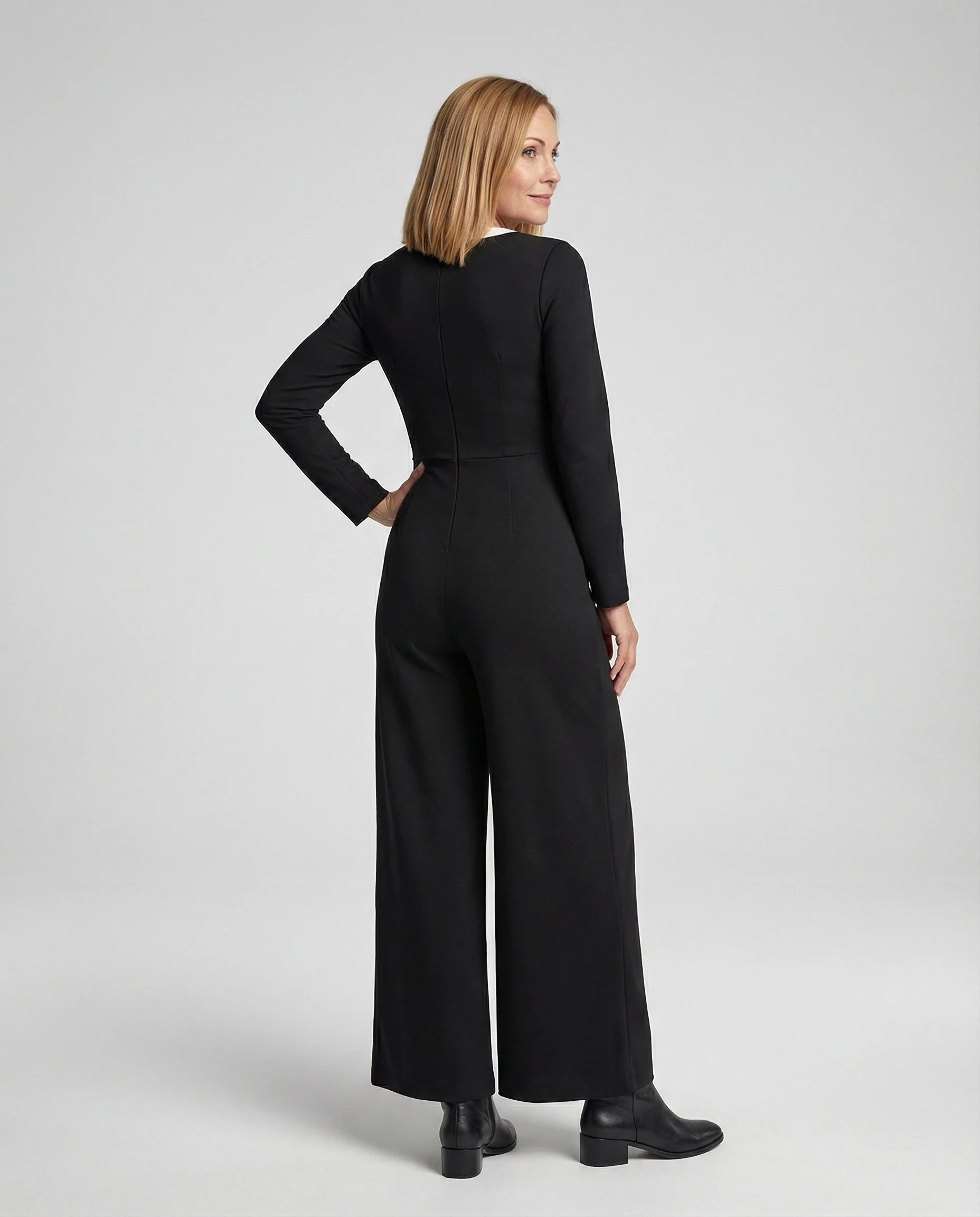 Jumpsuit Damen elegant mit Knopfleiste - Image 2