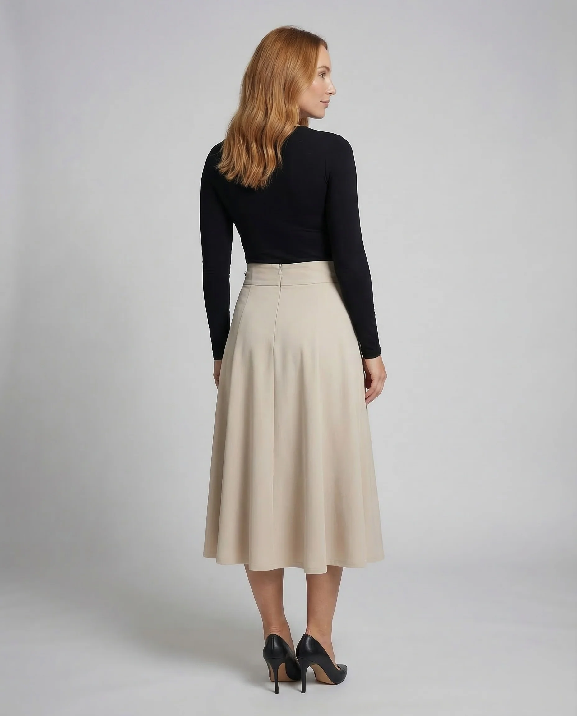 Damen Maxirock A Linie Elegant - Image 3
