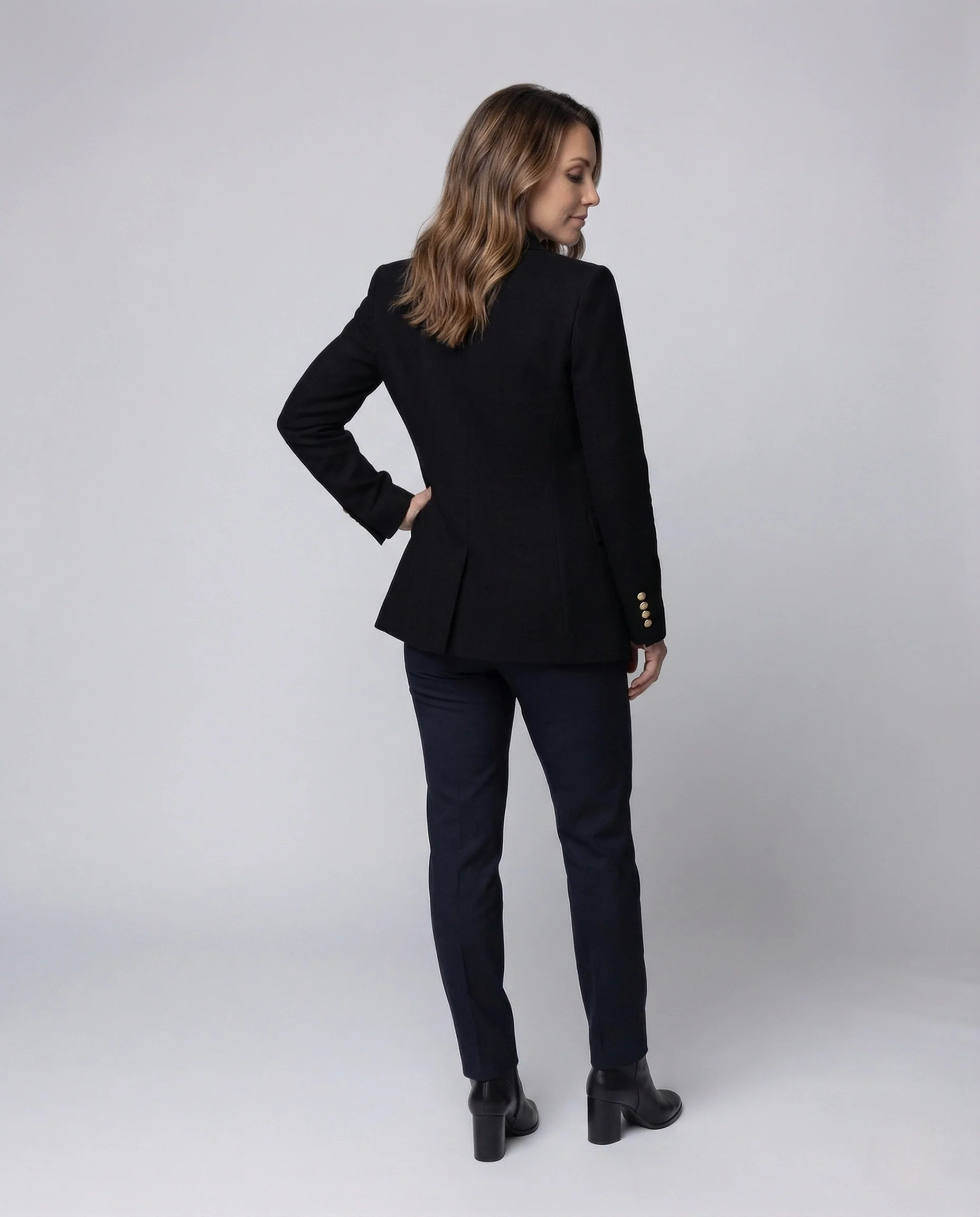 Damen Blazer Lang Zweireihig - Image 4