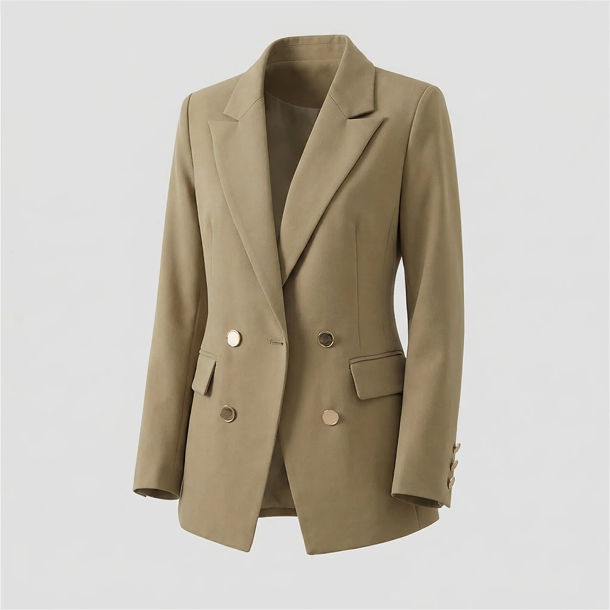Damen Blazer Lang Zweireihig - Image 5