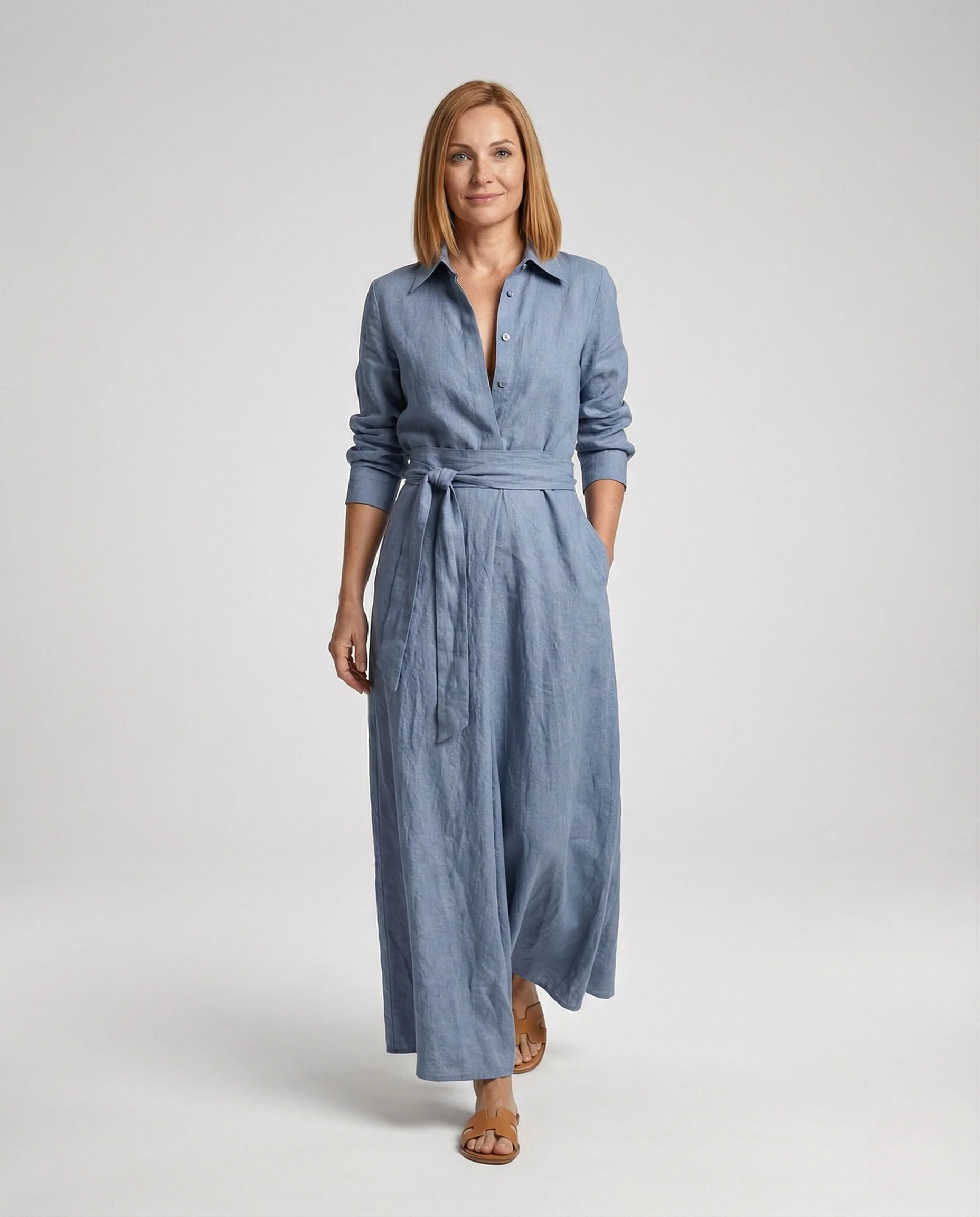 Freizeitkleidung Damen Leinen Overall Elegant