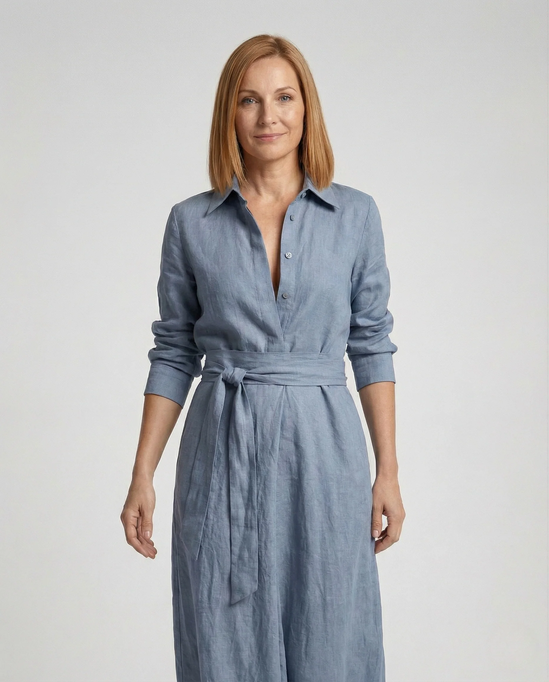 Freizeitkleidung Damen Leinen Overall Elegant - Image 2