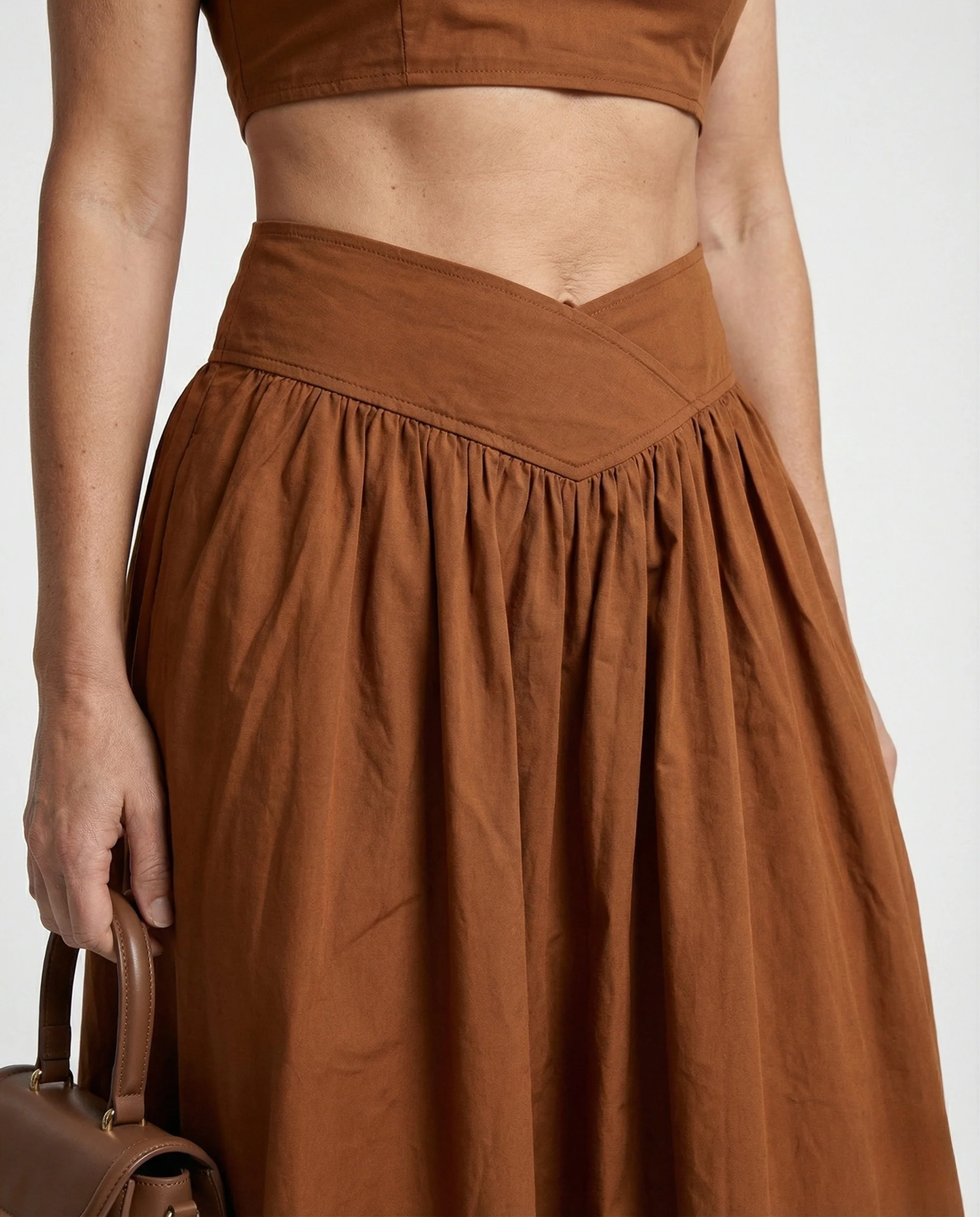 Maxirock Damen Elegant Falten - Image 3