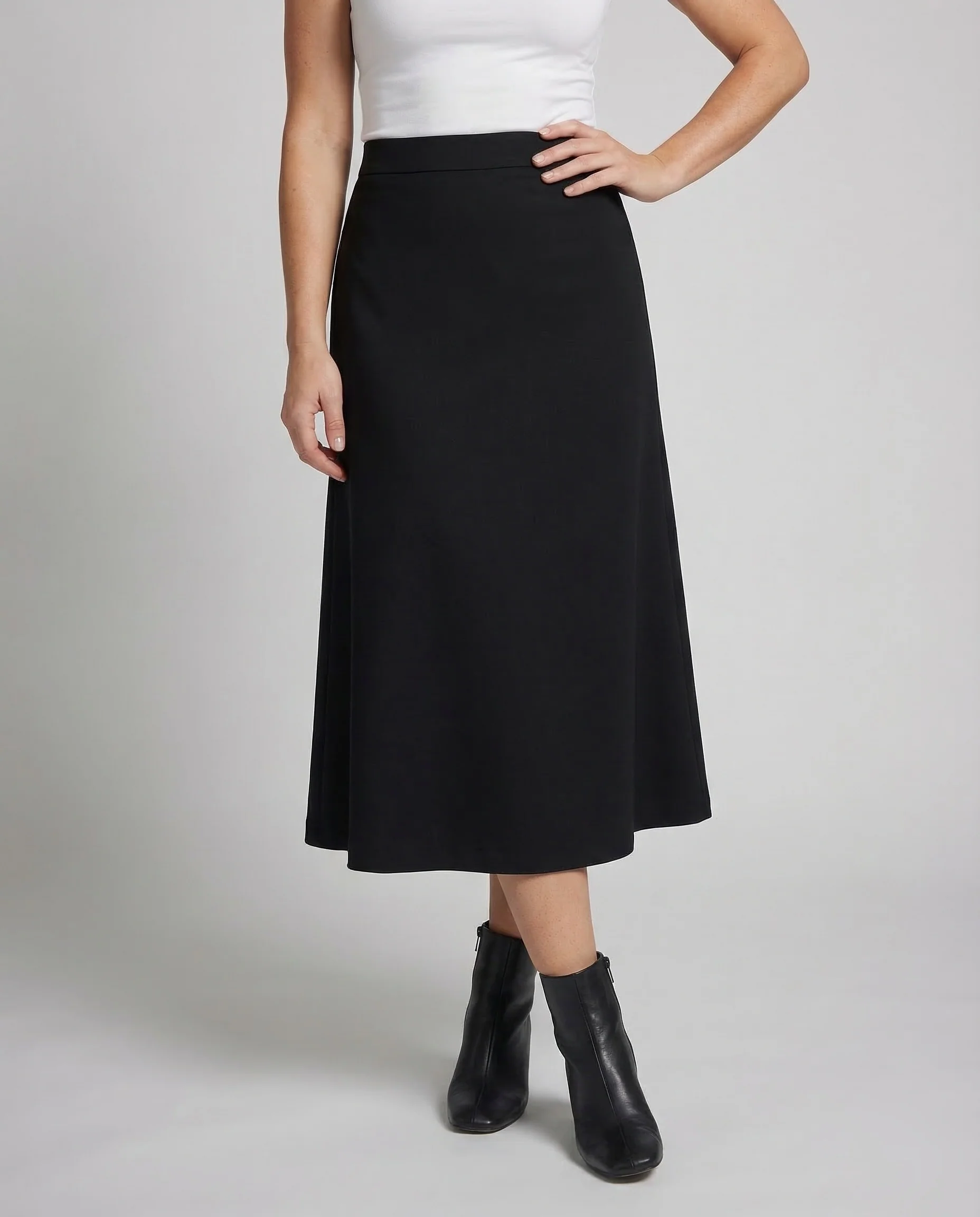 Damen Midirock Crepe A Linie - Image 2