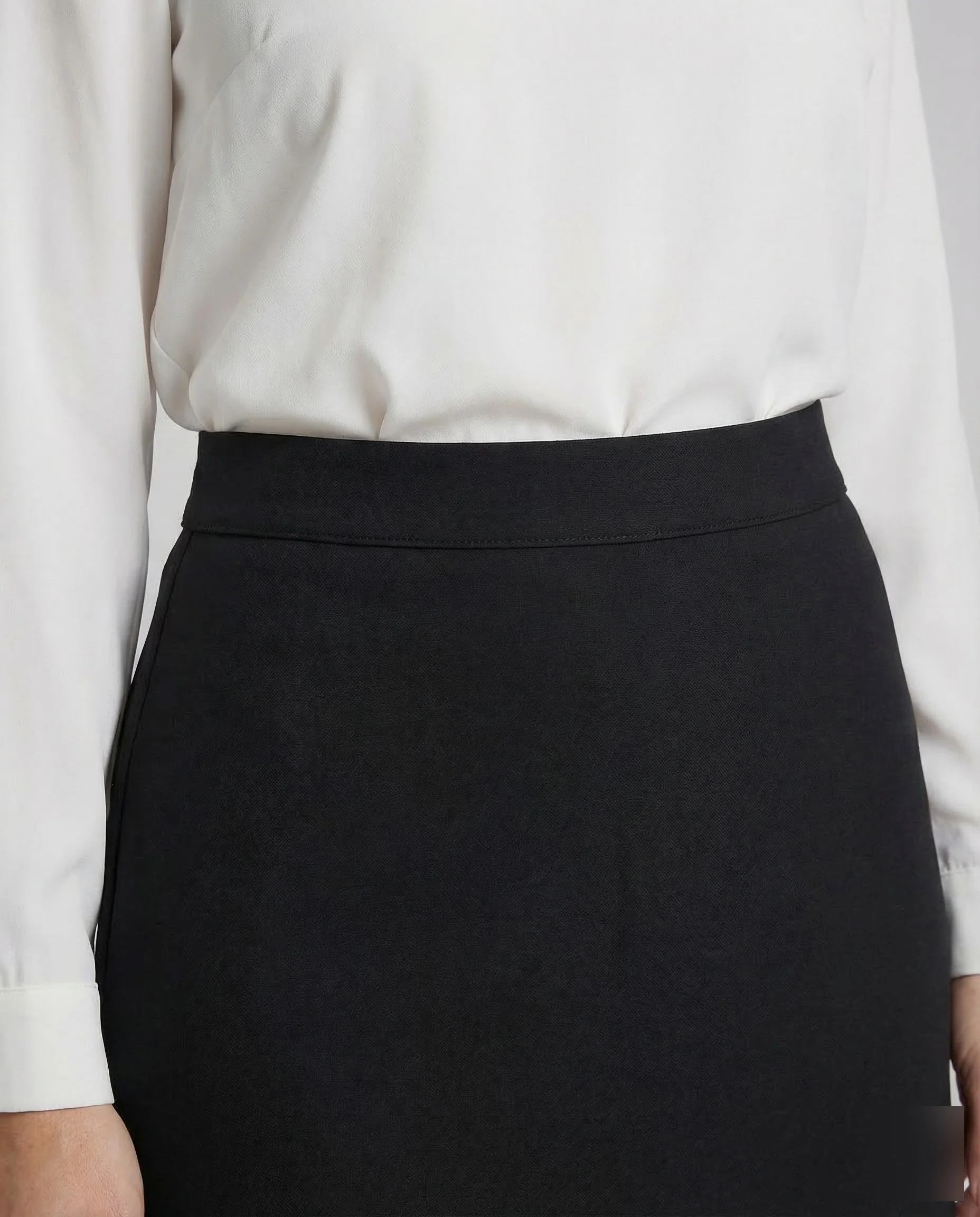 Damen Midirock Crepe A Linie - Image 3