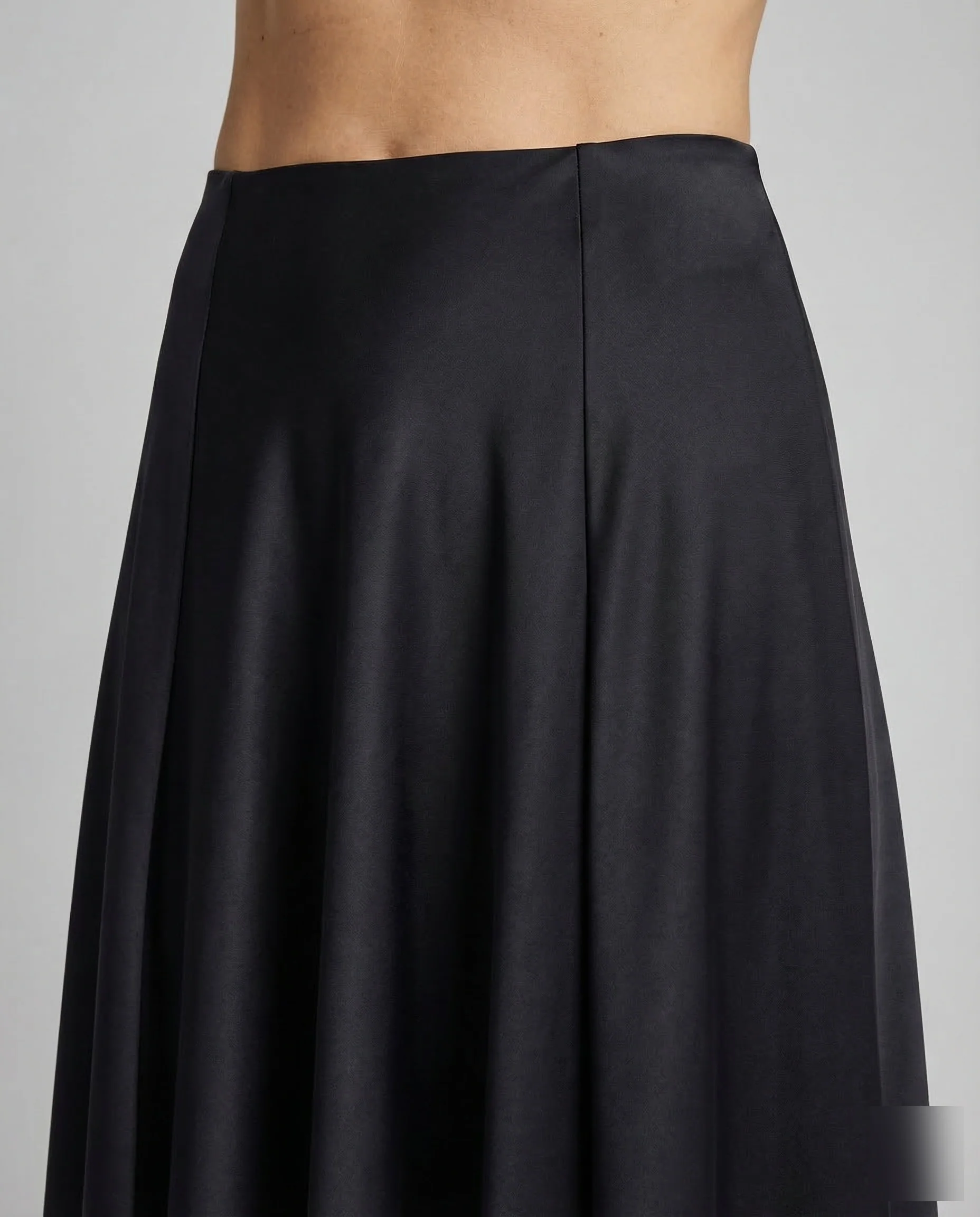 Damen Satin Midirock High Waist - Image 3