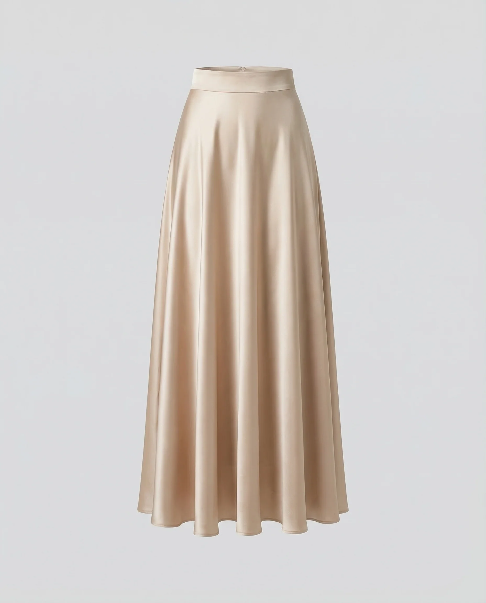 Damen Satin Midirock High Waist - Image 5