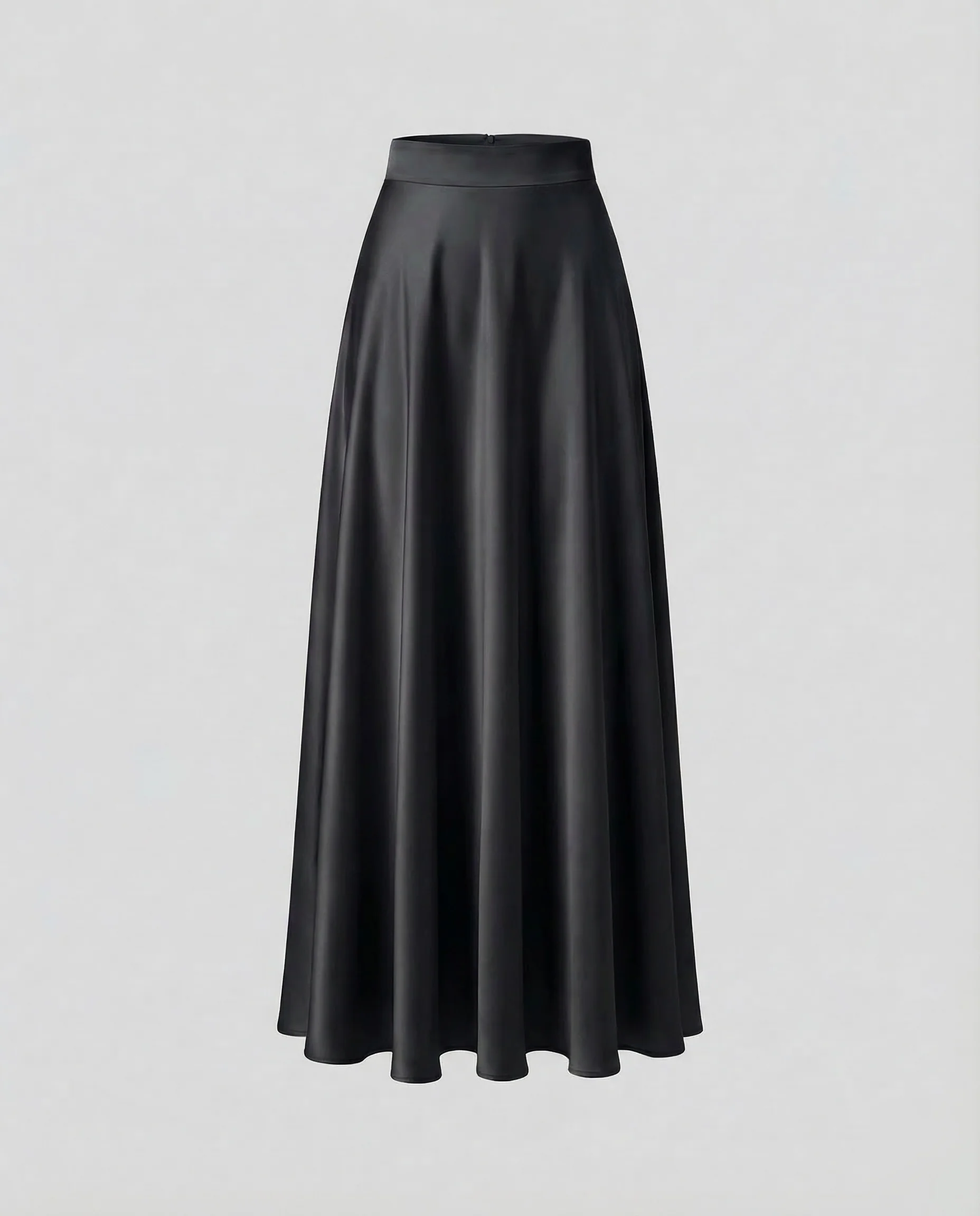 Damen Satin Midirock High Waist - Image 7