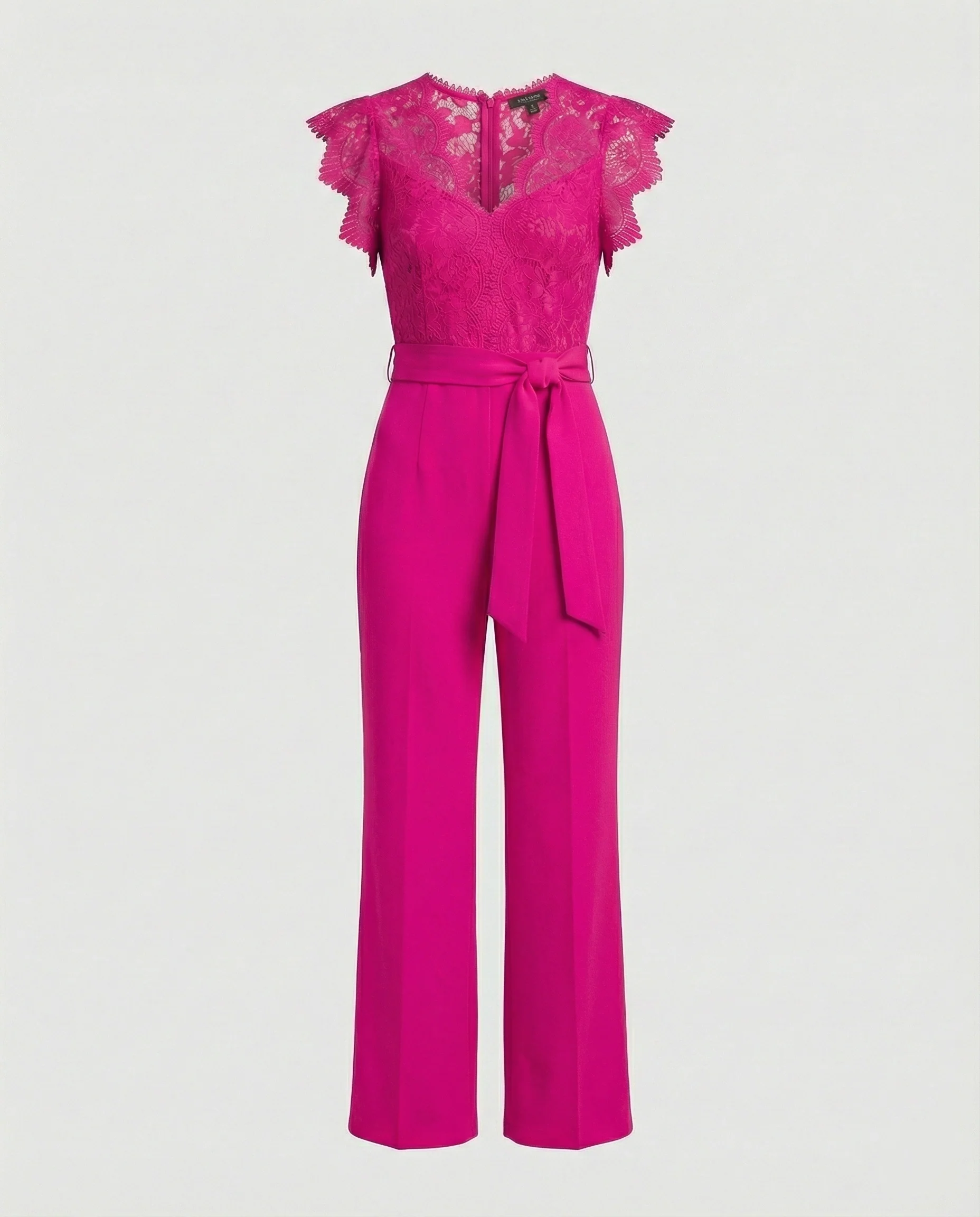 Damen Jumpsuit Spitze elegant weit - Image 5