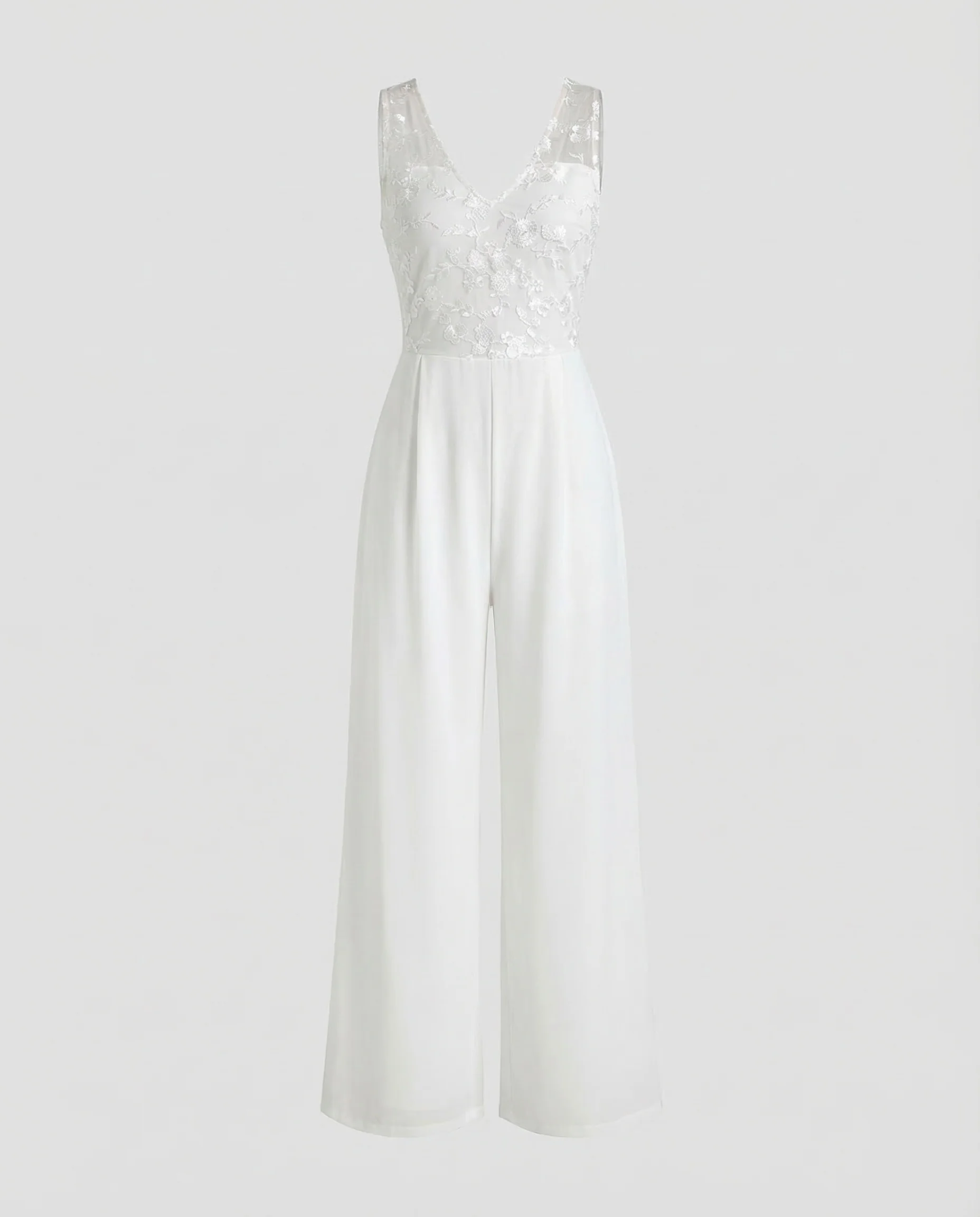 Damen Jumpsuit Spitze V-Ausschnitt - Image 4