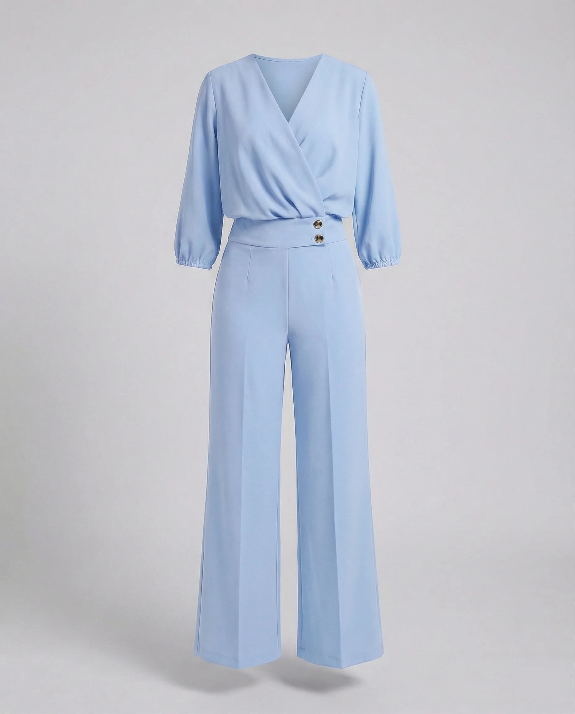 Zweiteiler Set Damen mit Wickelbluse - Image 5