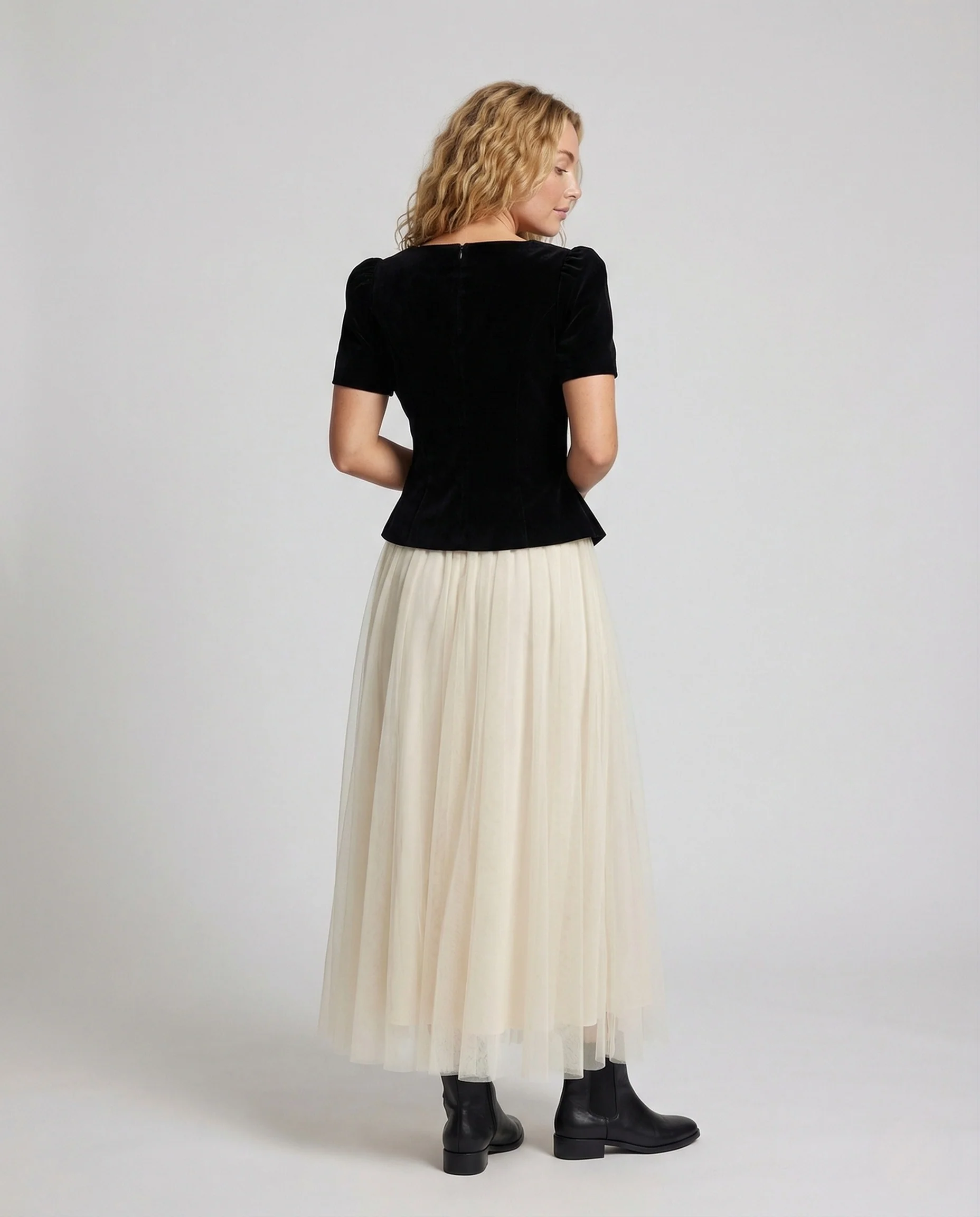 Damen Elegantes Abendensemble mit Tüllrock - Image 3