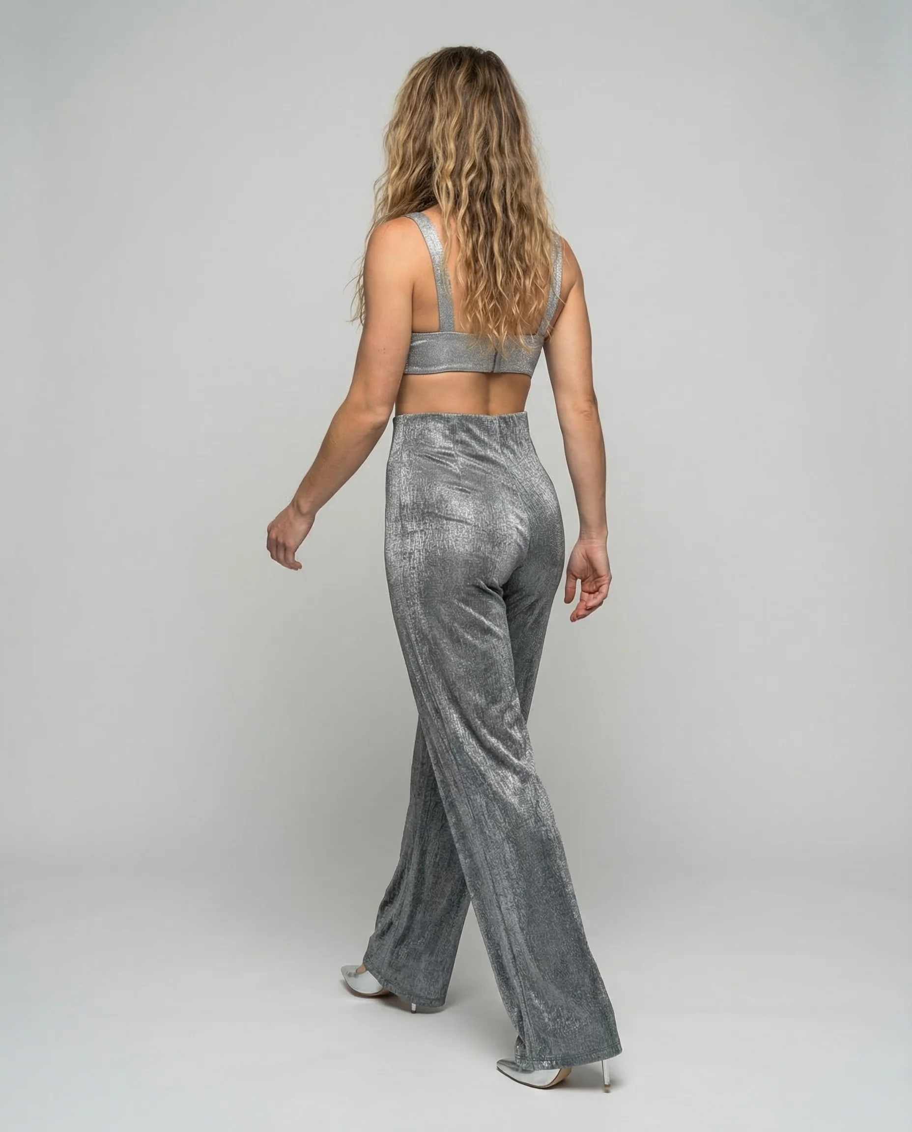 Damen Abend Set Bustier Palazzo - Image 4