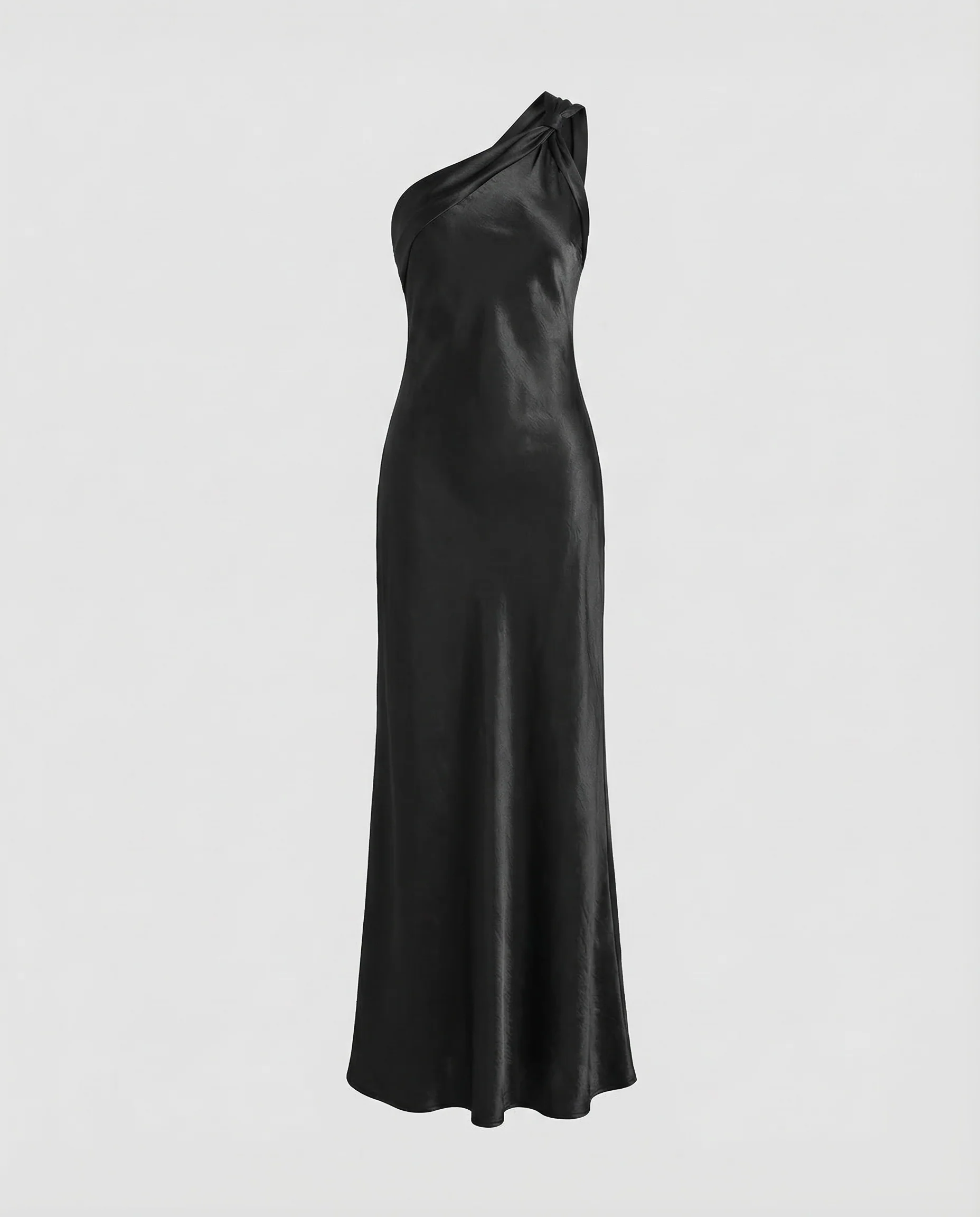 Damen Abendkleid Satin One Shoulder - Image 3