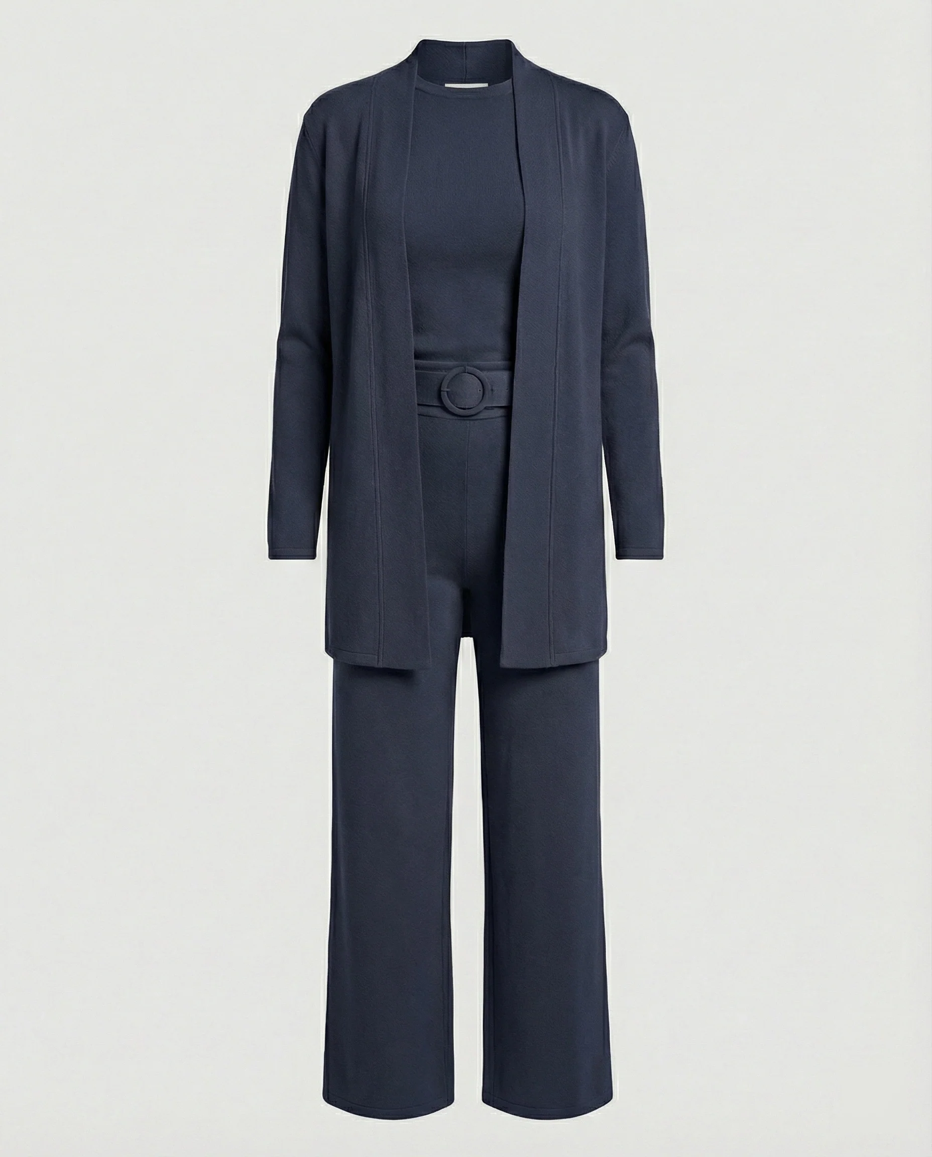 Damen Zweiteiler Set Blazer Palazzohose - Image 6