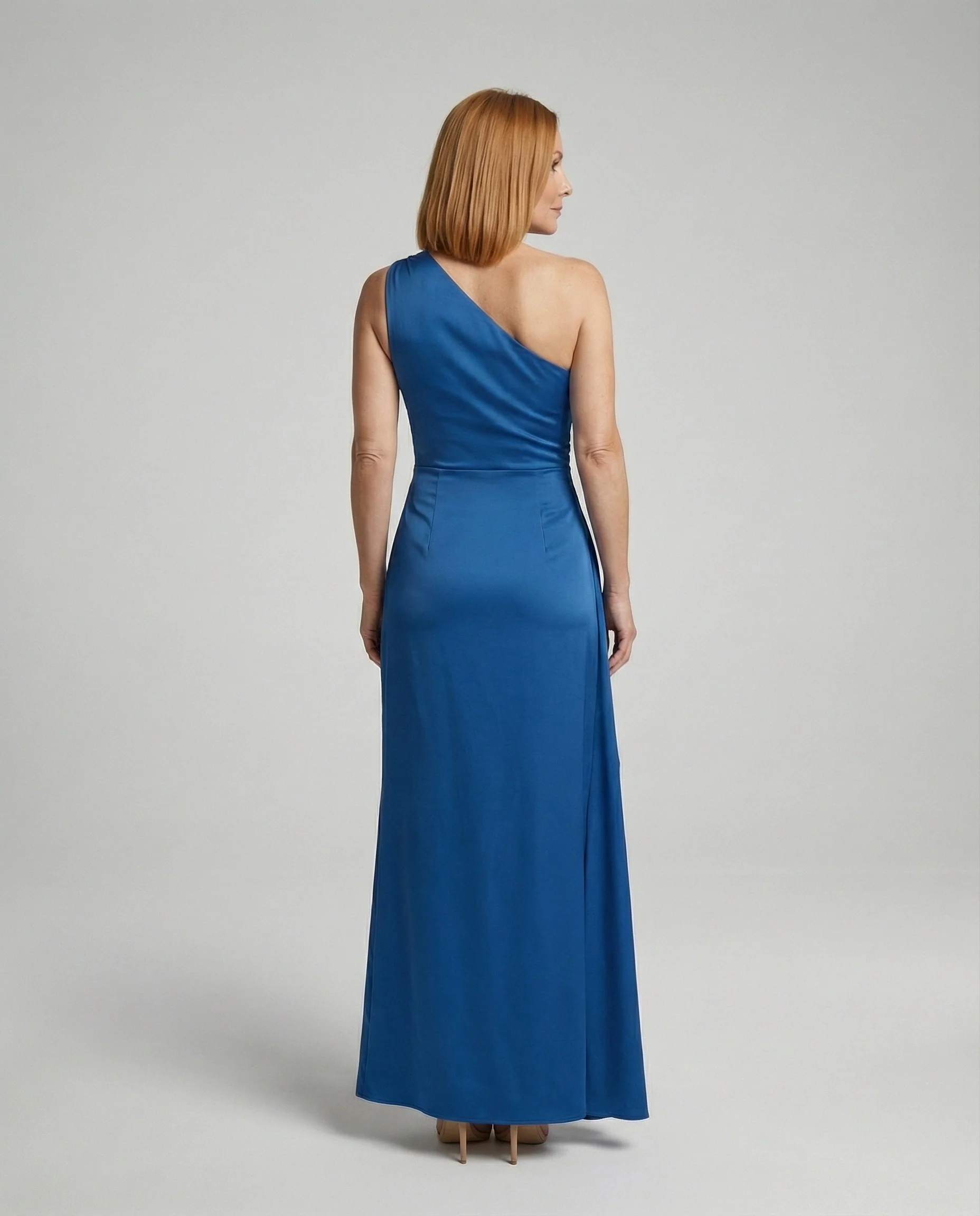 Elegantes Abendkleid einseitig geschultert - Image 4
