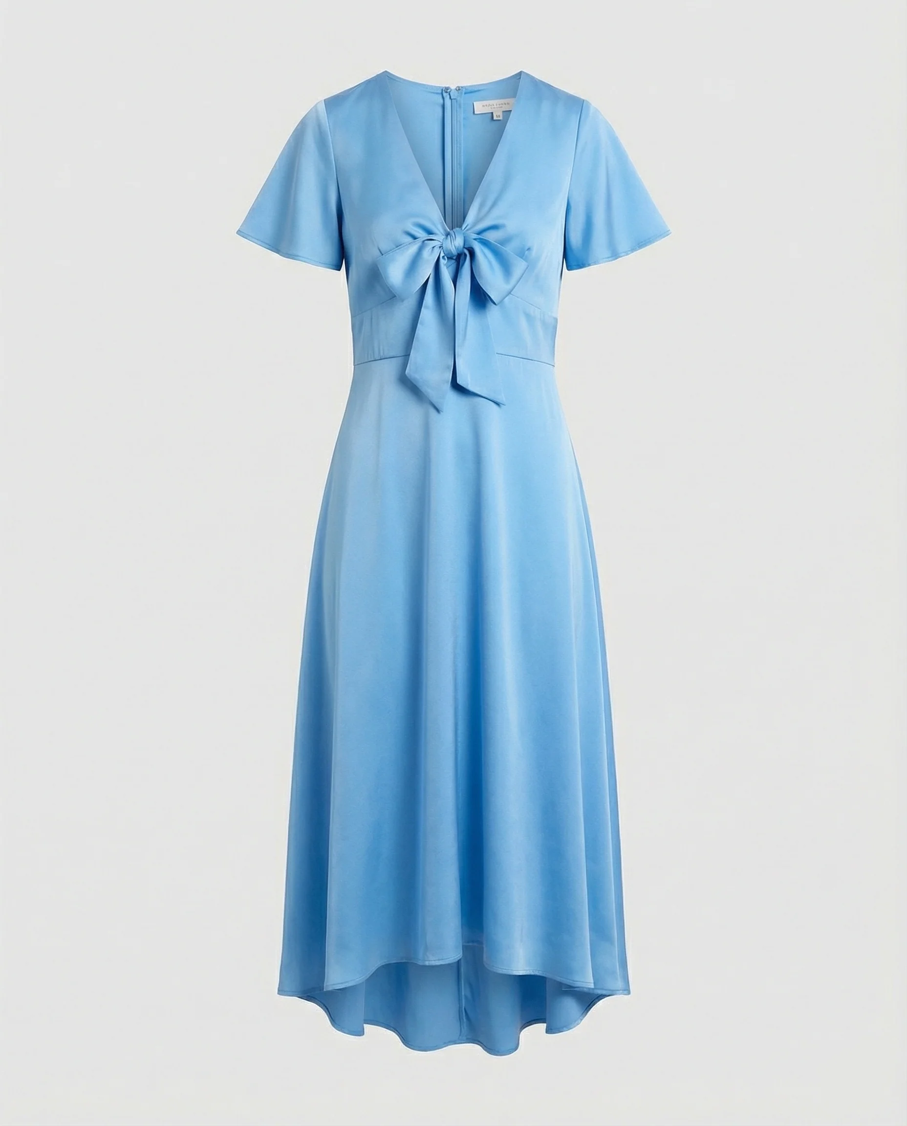 Damen Midikleid elegant Wickeloptik - Image 2
