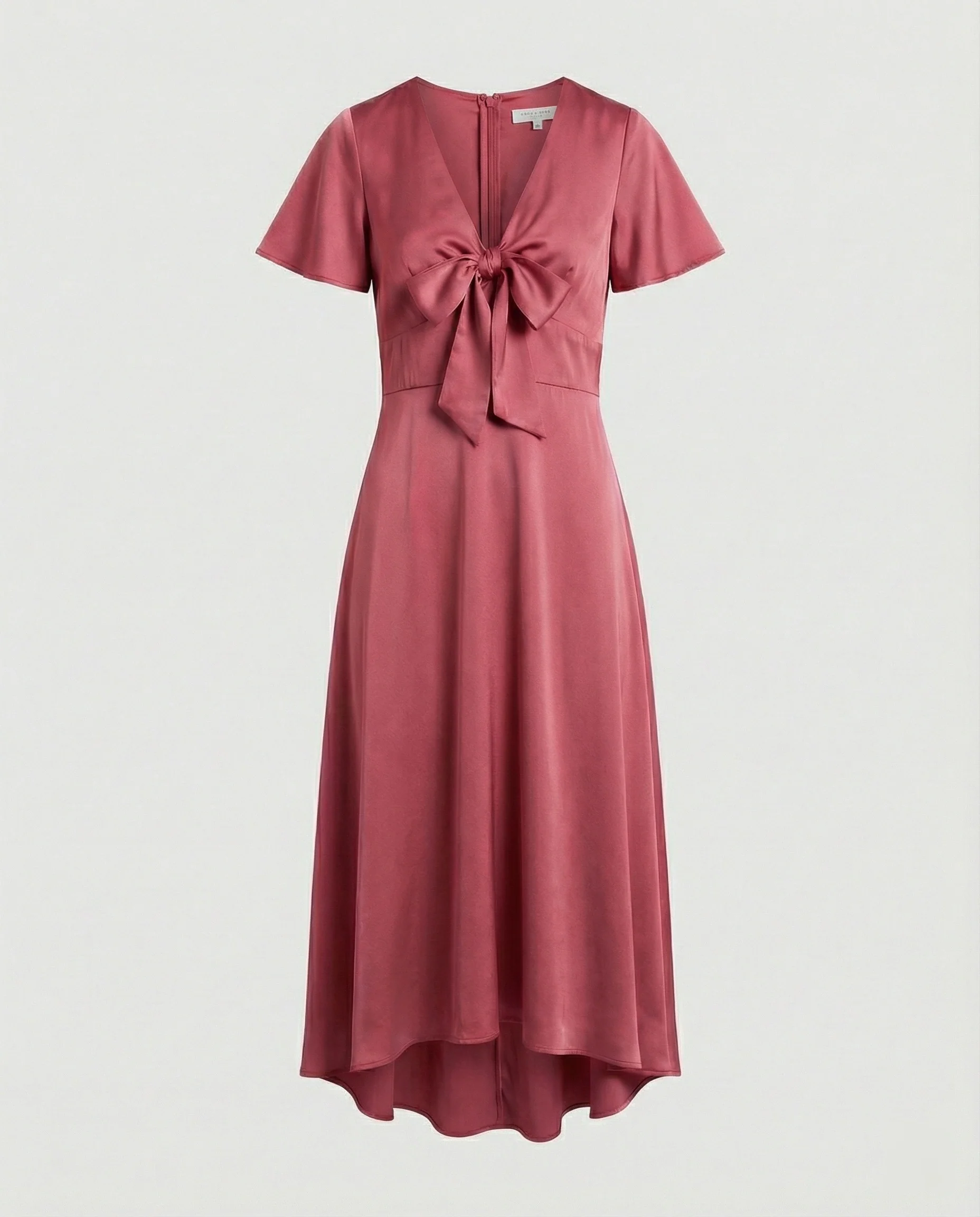 Damen Midikleid elegant Wickeloptik - Image 5