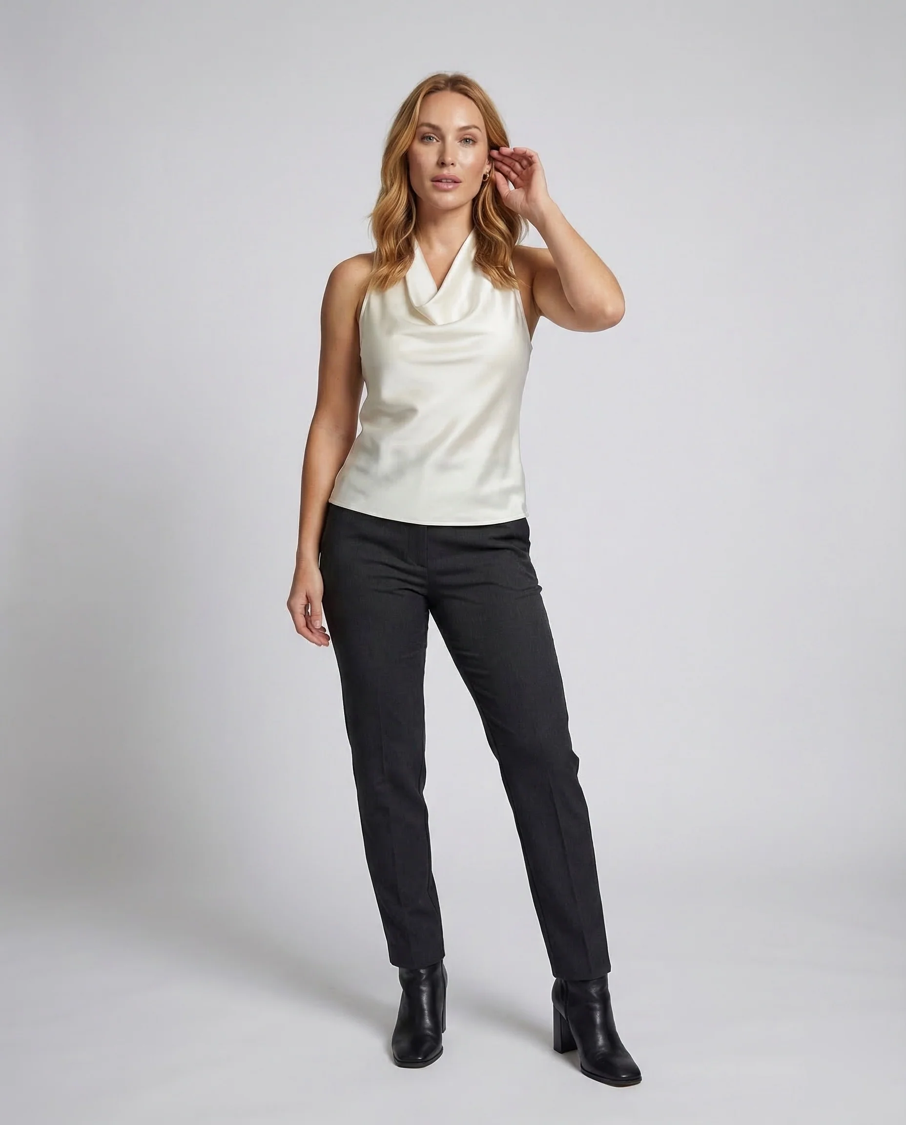 Damen Halstuch Top Satin