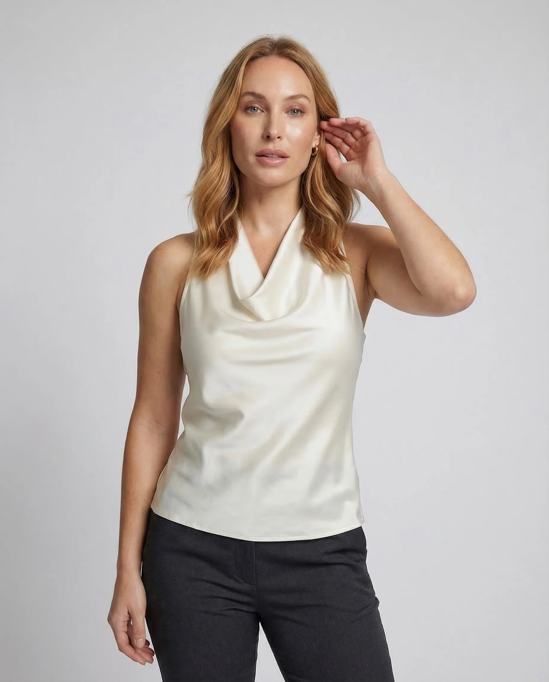 Damen Halstuch Top Satin - Image 2