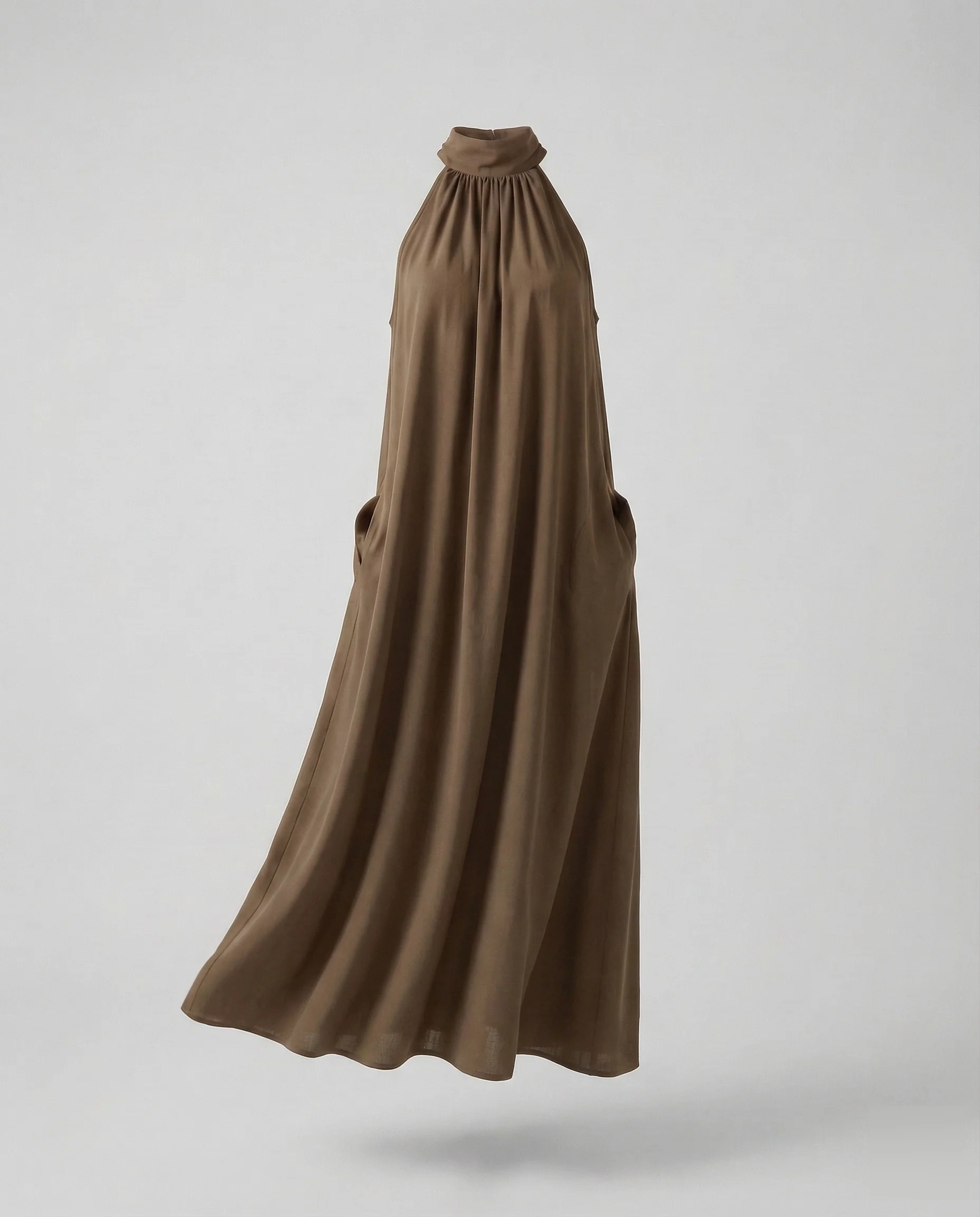 Damen Halter Maxikleid in A-Linie - Image 6