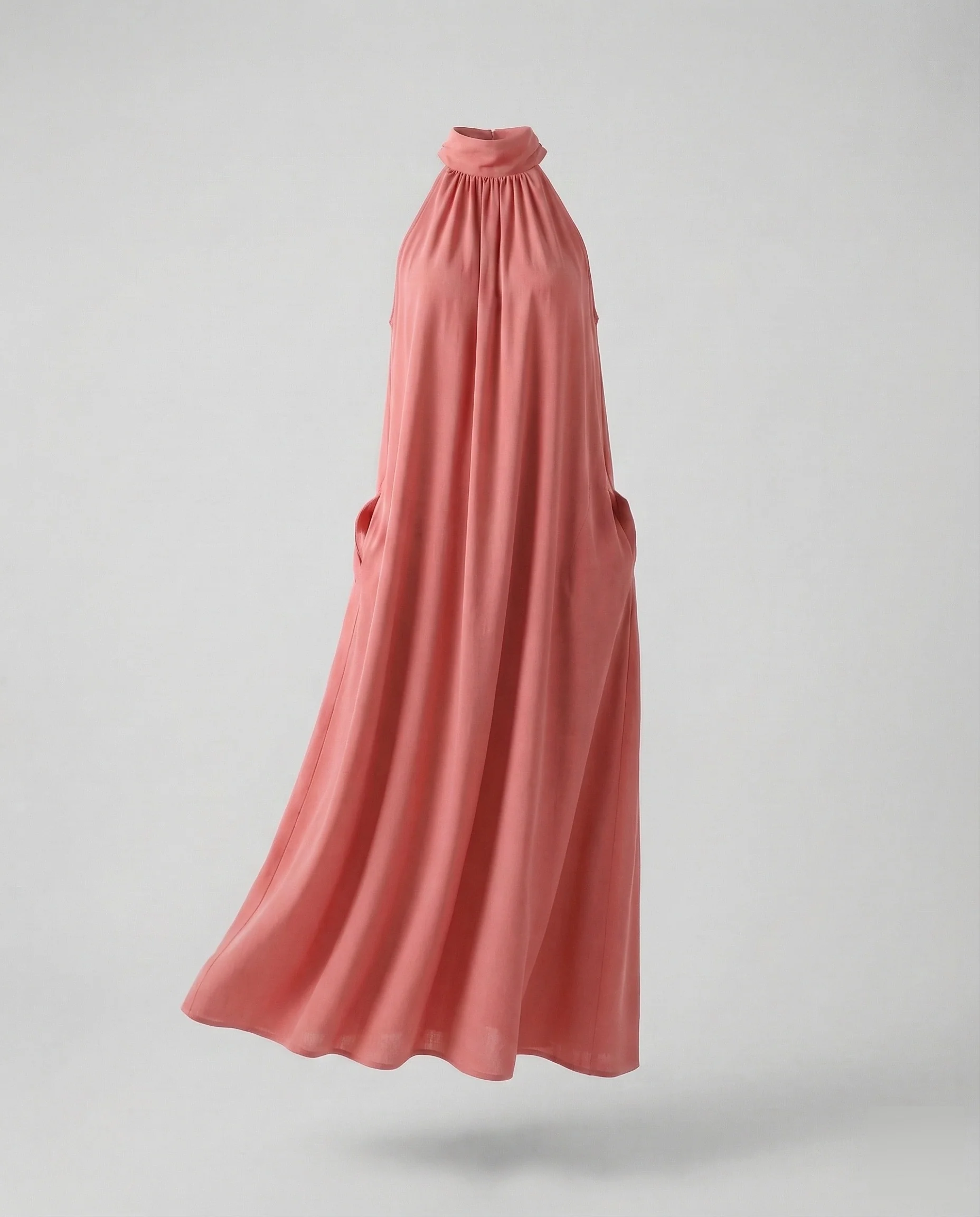 Damen Halter Maxikleid in A-Linie - Image 7
