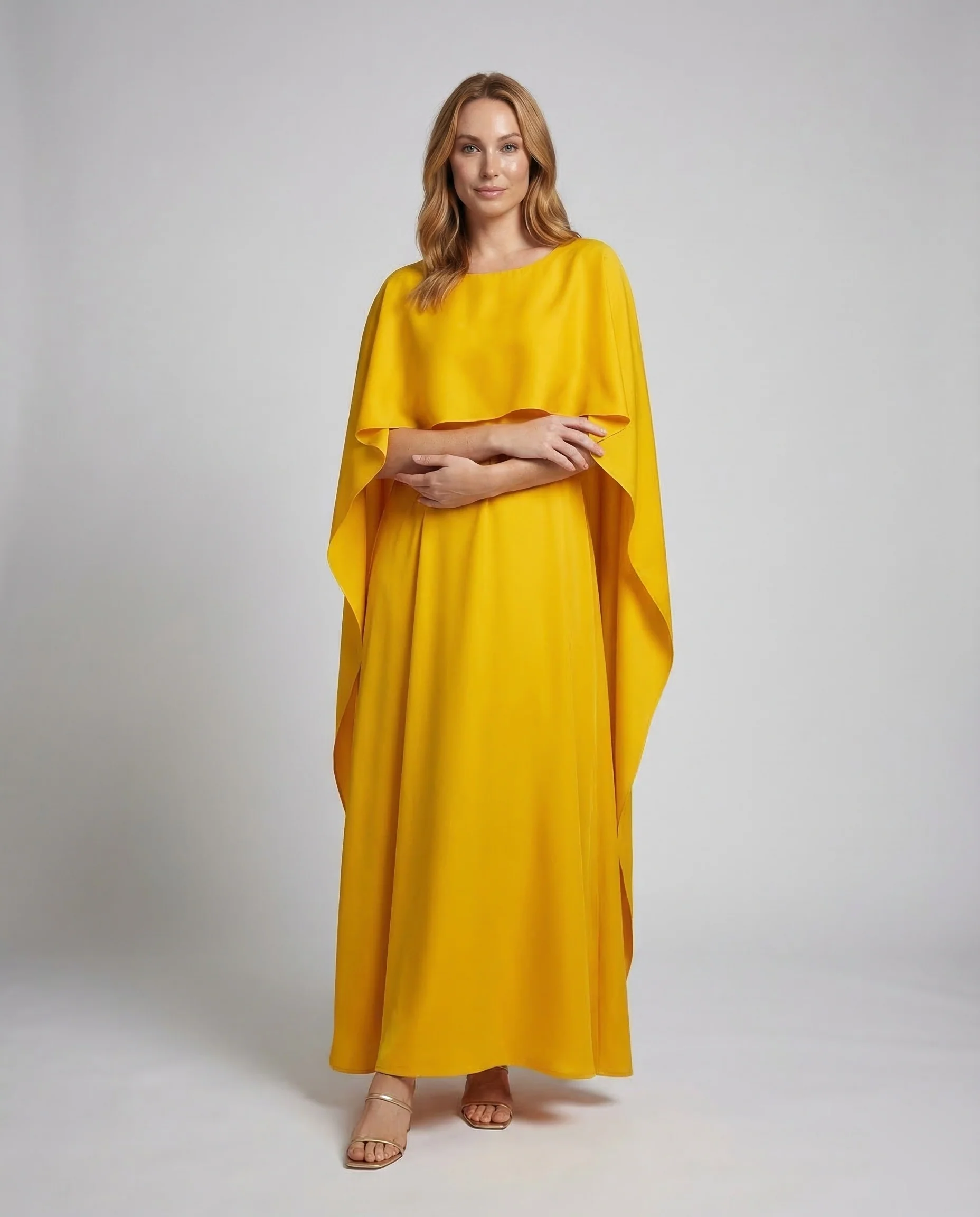 Damen Kaftan Maxikleid Elegant