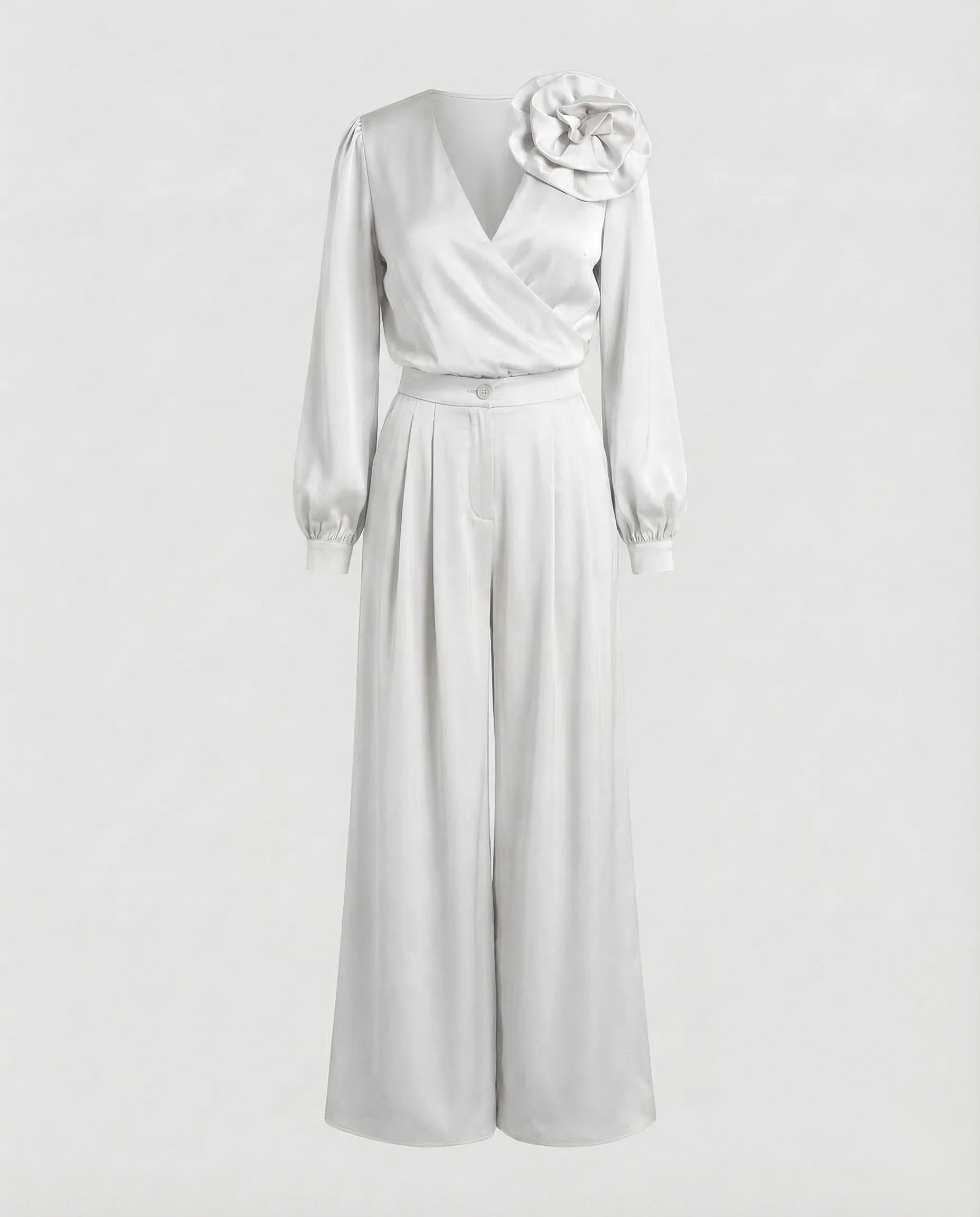 Damen Satin Zweiteiler Elegant - Image 7