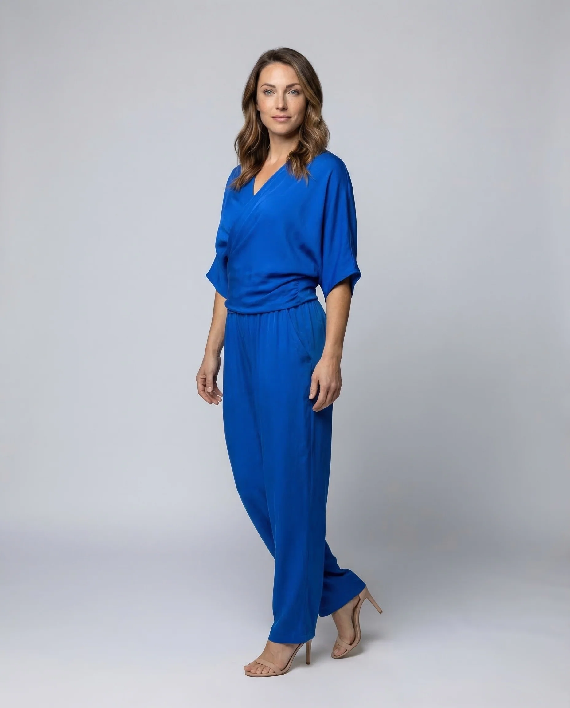 Damen Satin Lounge Set