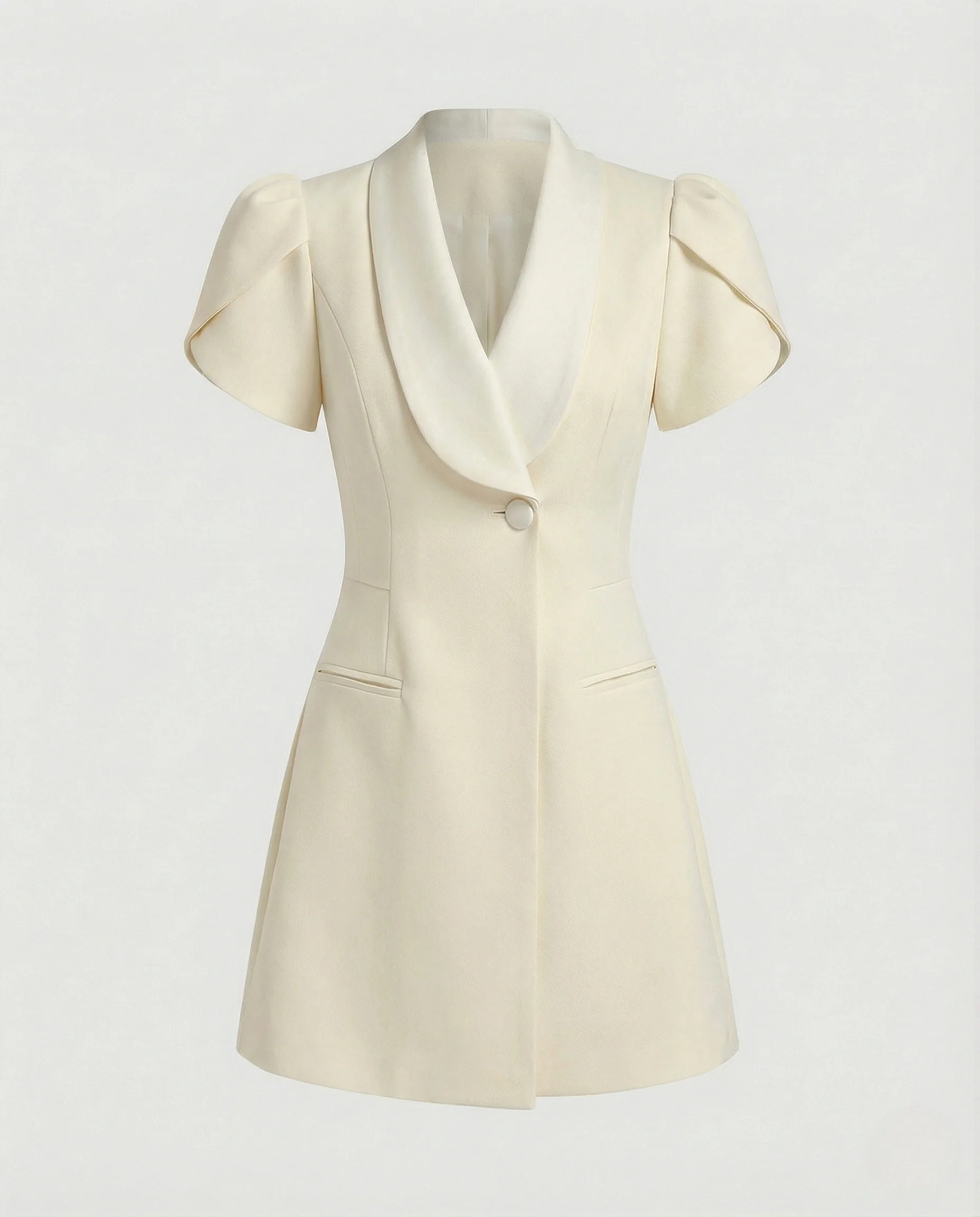 A-Linien Cocktailkleid Mit Puffärmeln Damen - Image 6