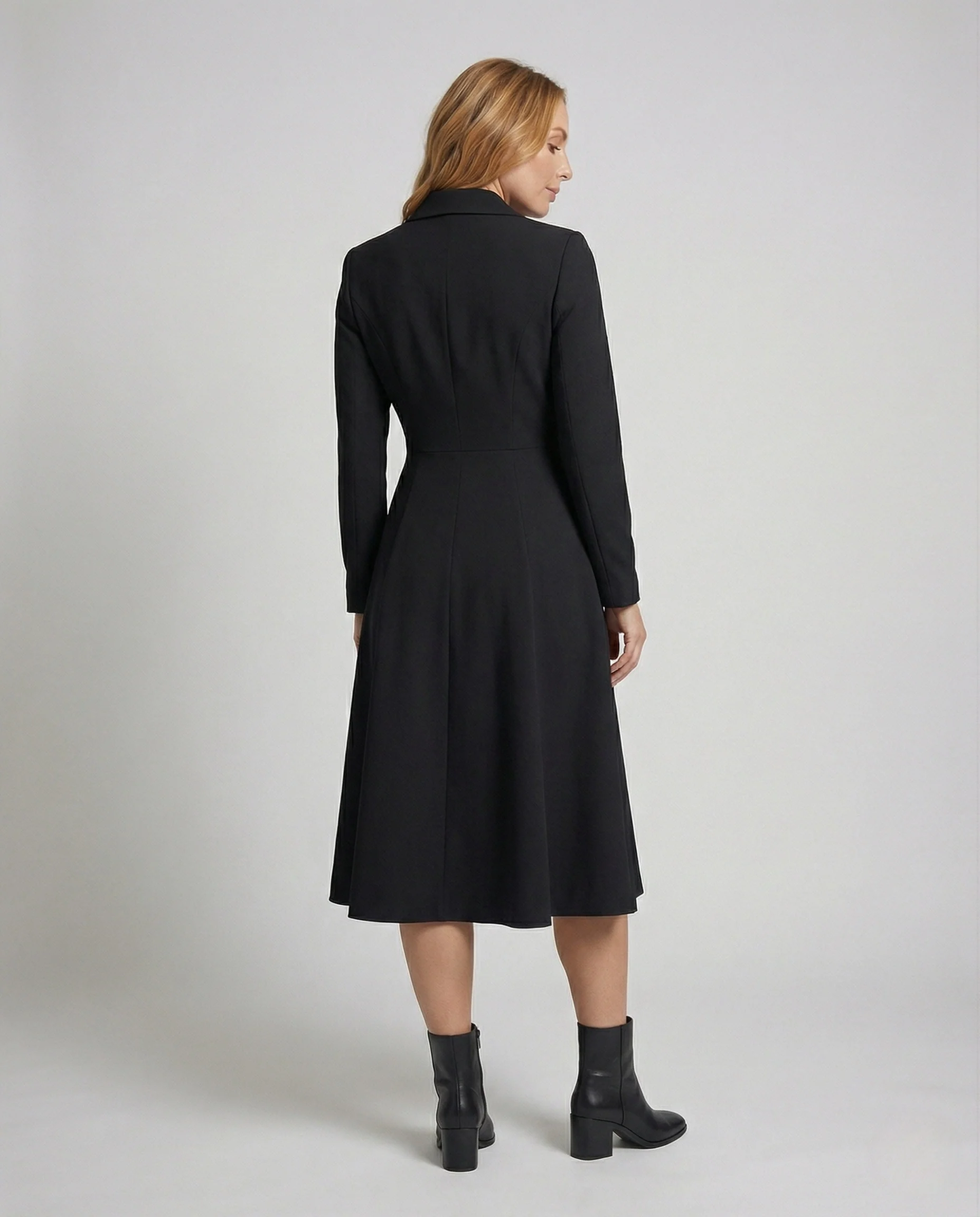 Damen Blazer Kleid Tailliert mit Revers - Image 4
