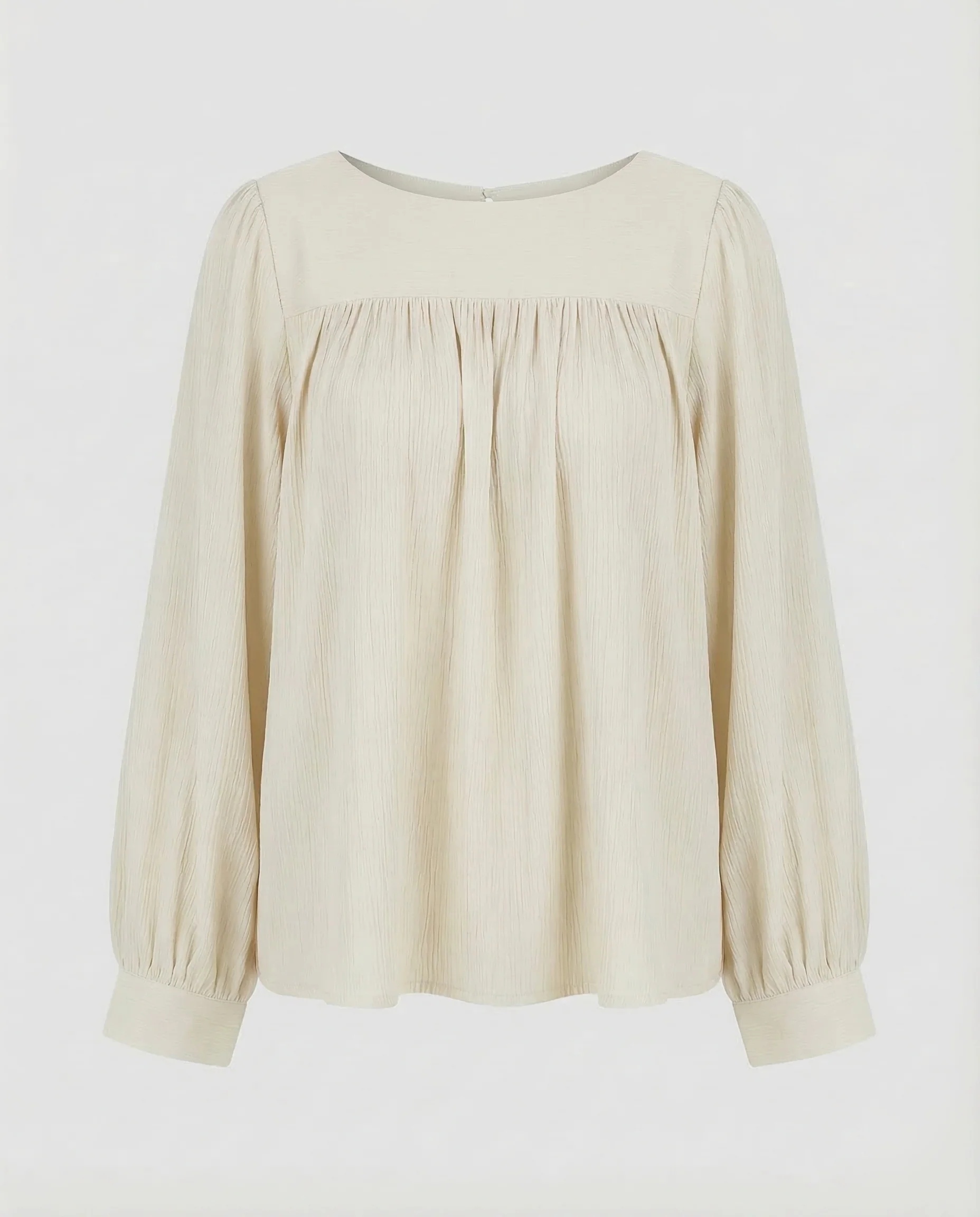 Damen Faltenbluse Quadratisch - Image 5