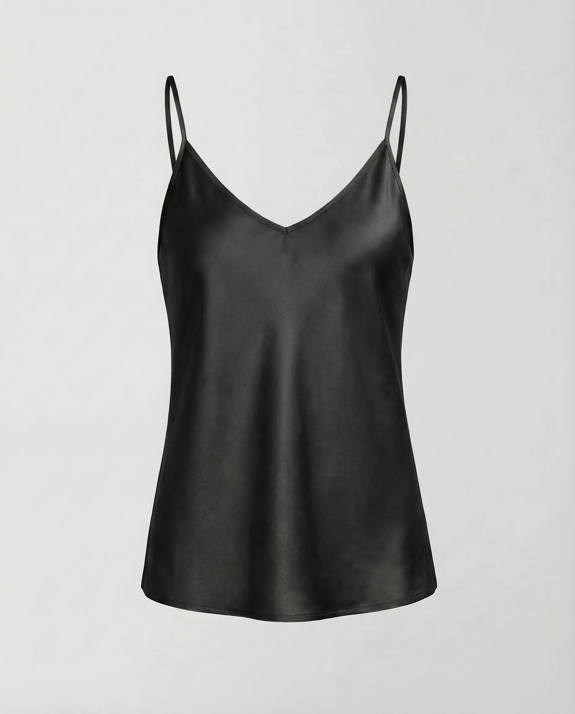 Damen Satin Top V Ausschnitt - Image 10