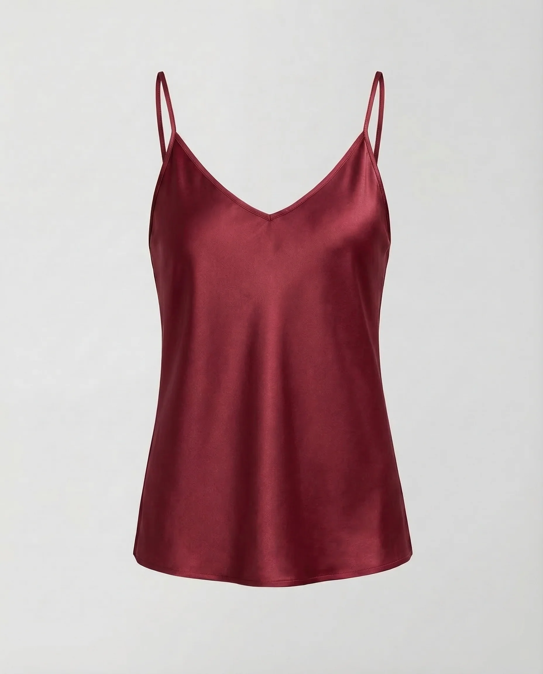 Damen Satin Top V Ausschnitt - Image 11