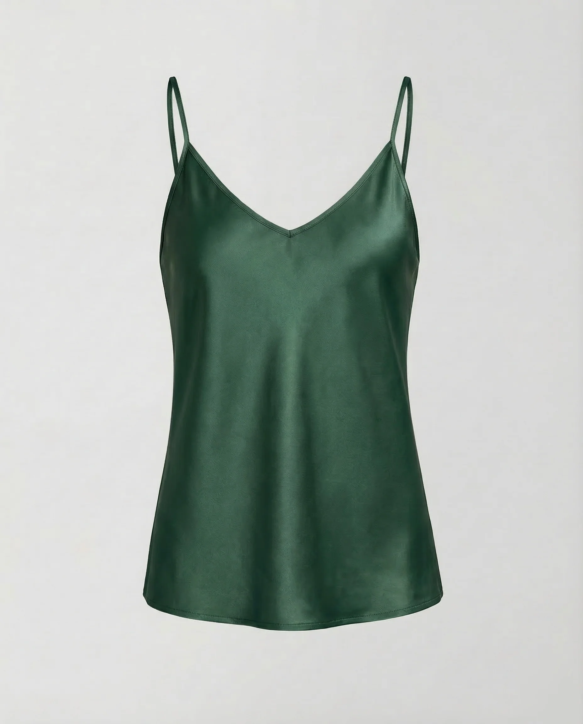 Damen Satin Top V Ausschnitt - Image 12