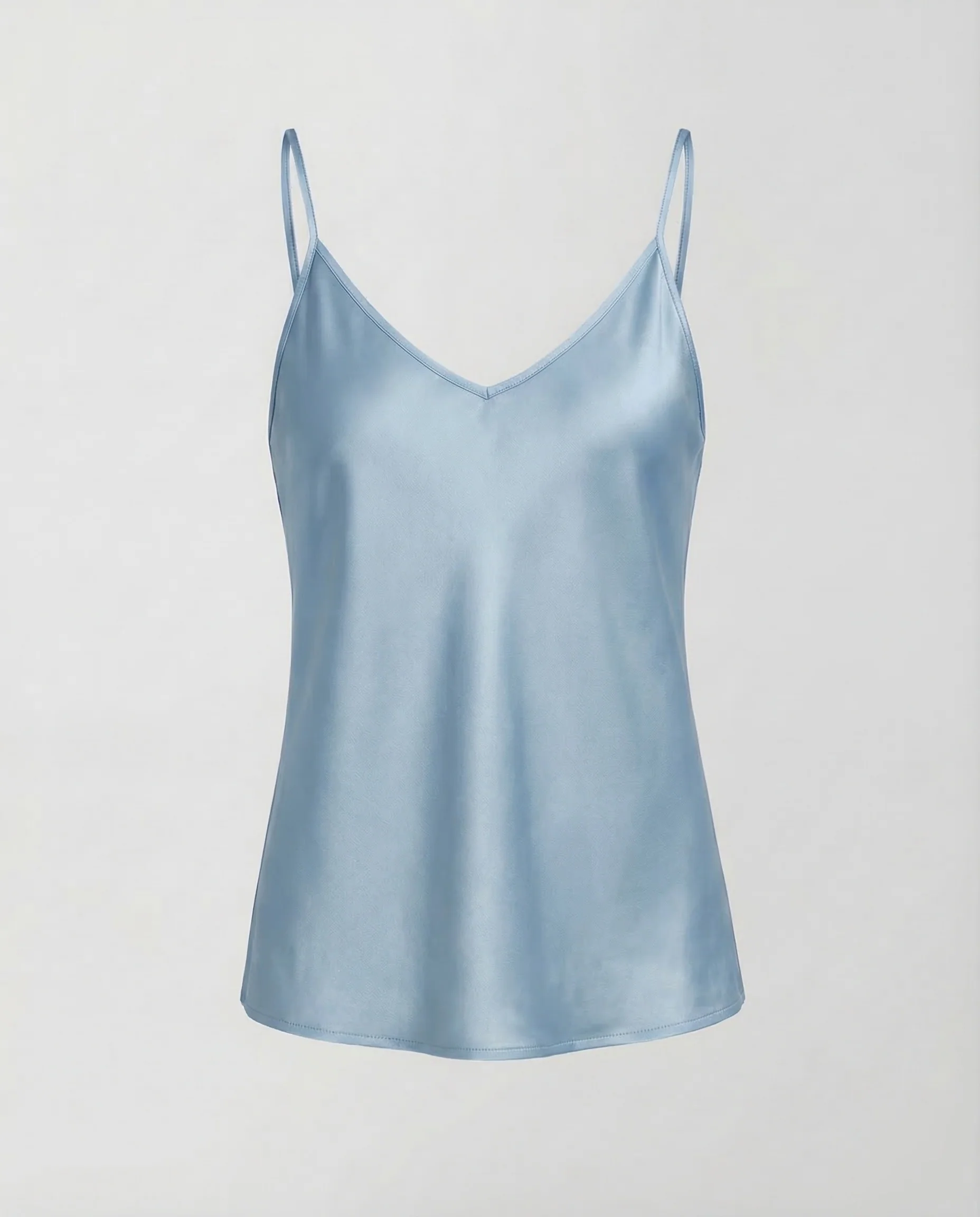 Damen Satin Top V Ausschnitt - Image 15