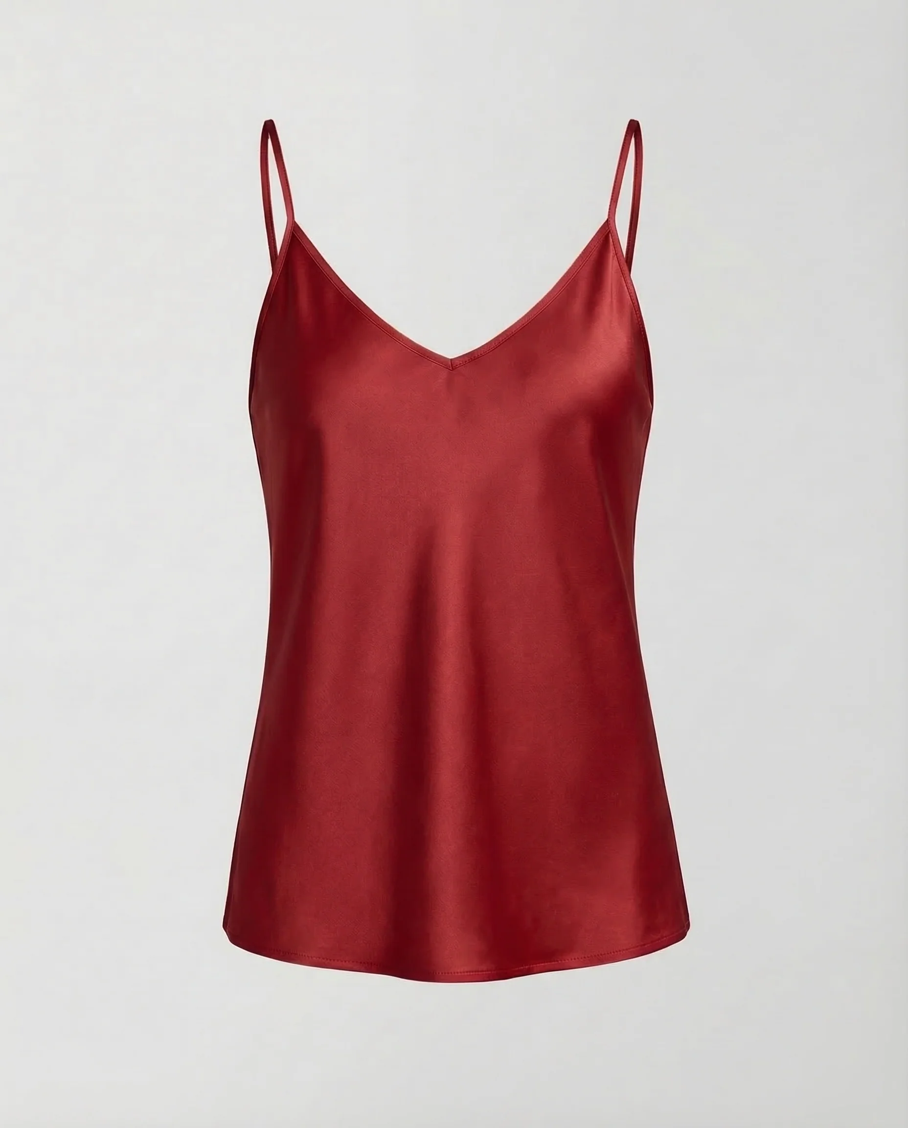 Damen Satin Top V Ausschnitt - Image 7